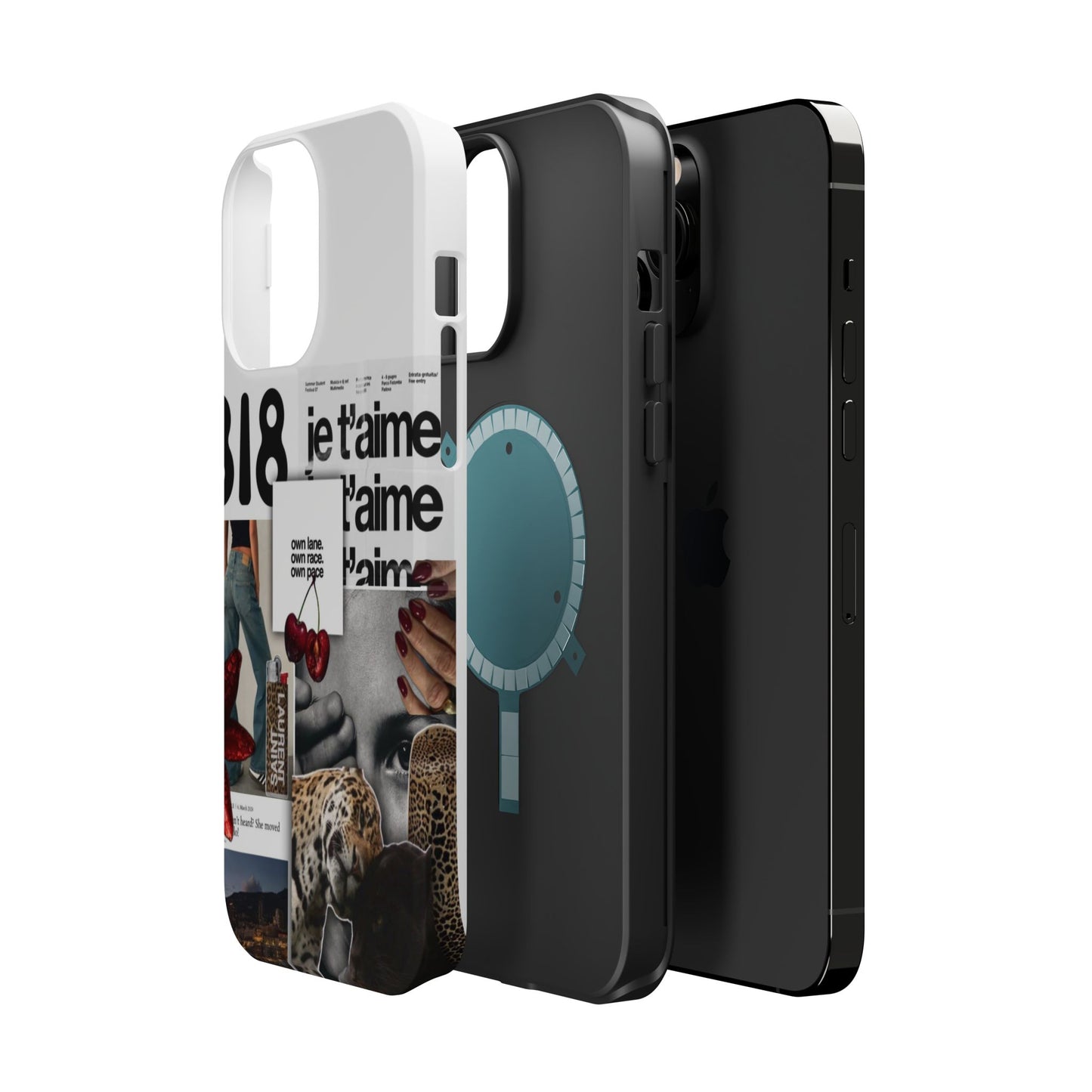 Collage 'Je t’aime' Magnetic Impact-Resistant Phone Case