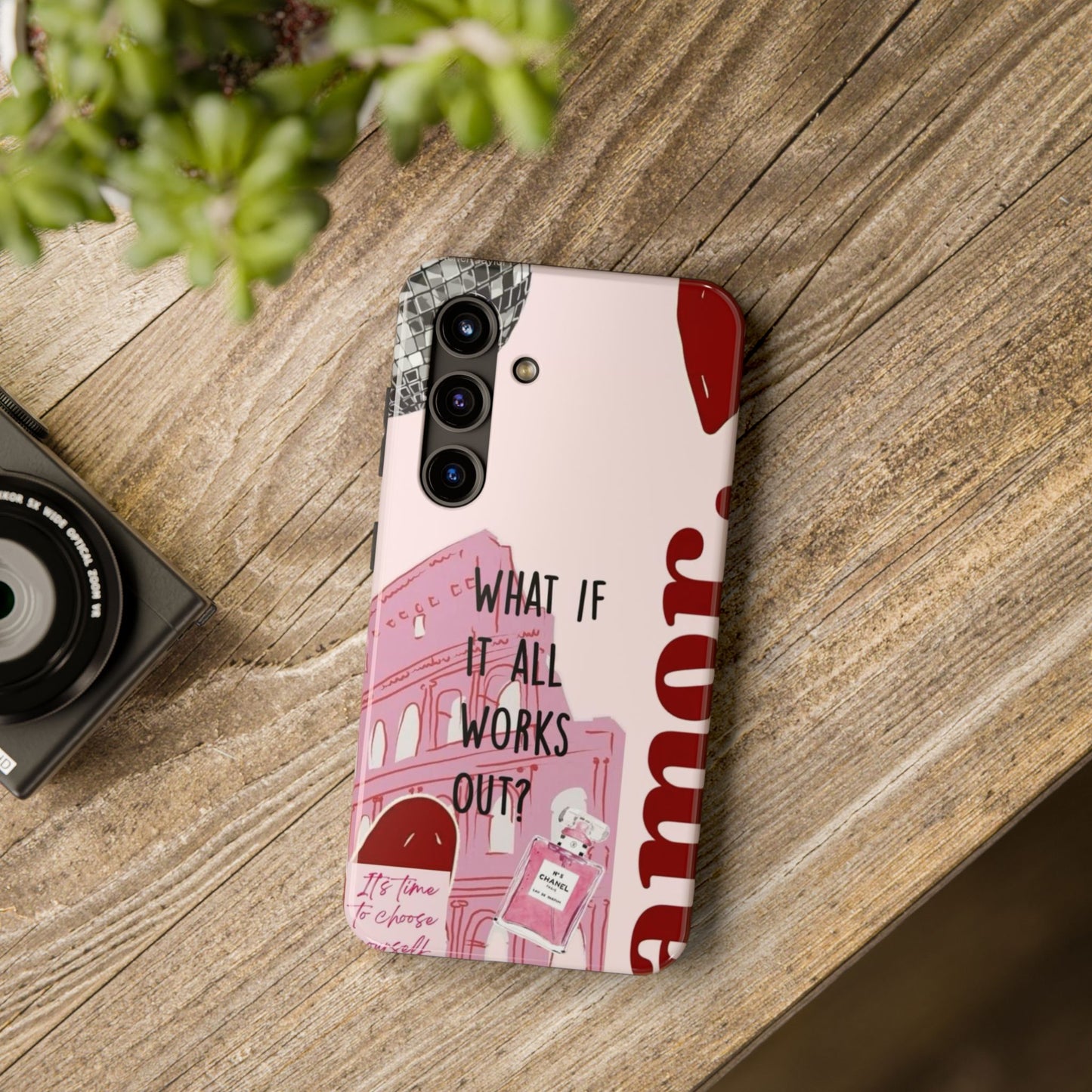 What If It All Works Out Phone Case - Pink Motivational Tough Case