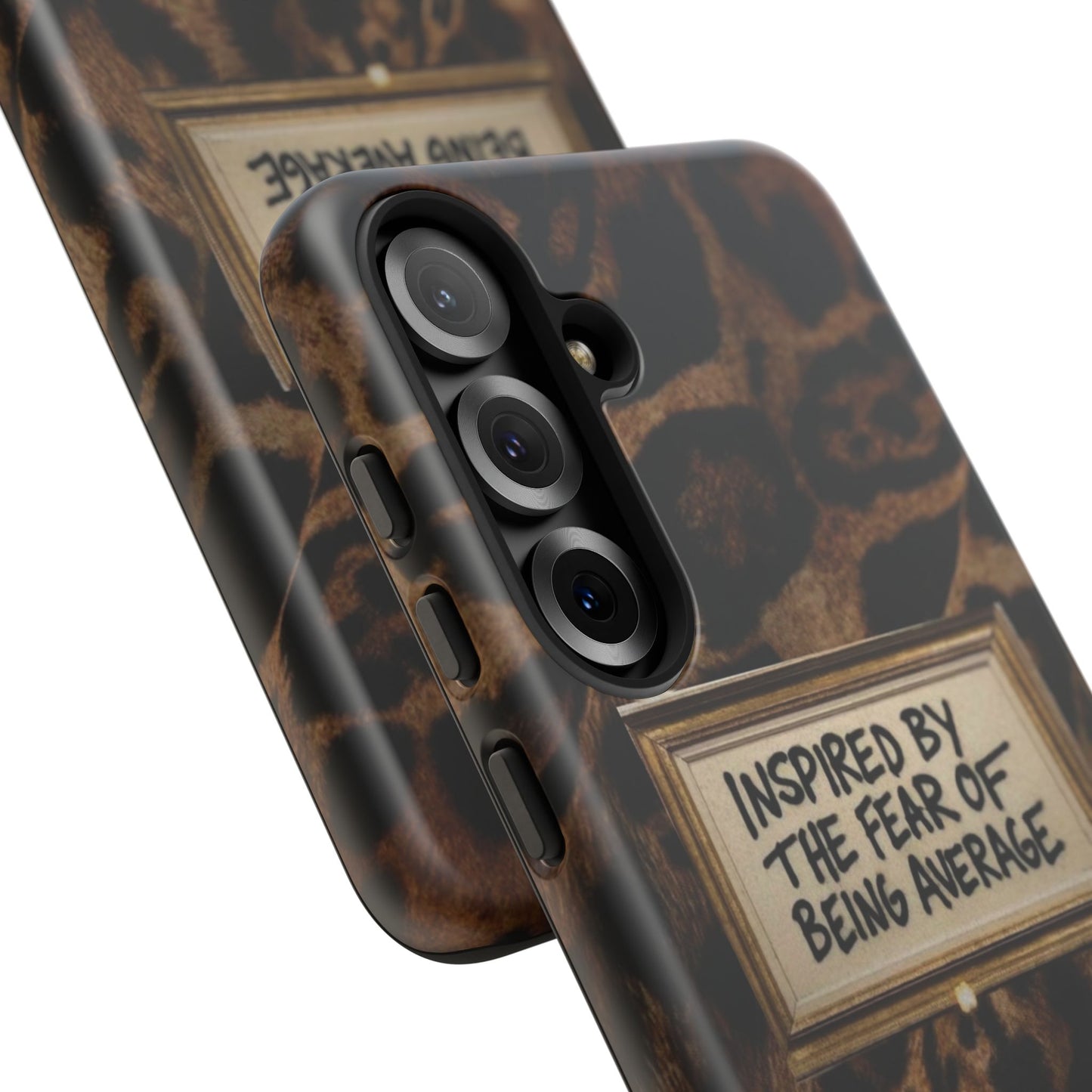 Leopard 'Inspired by the Fear of Being Average' Phone Case