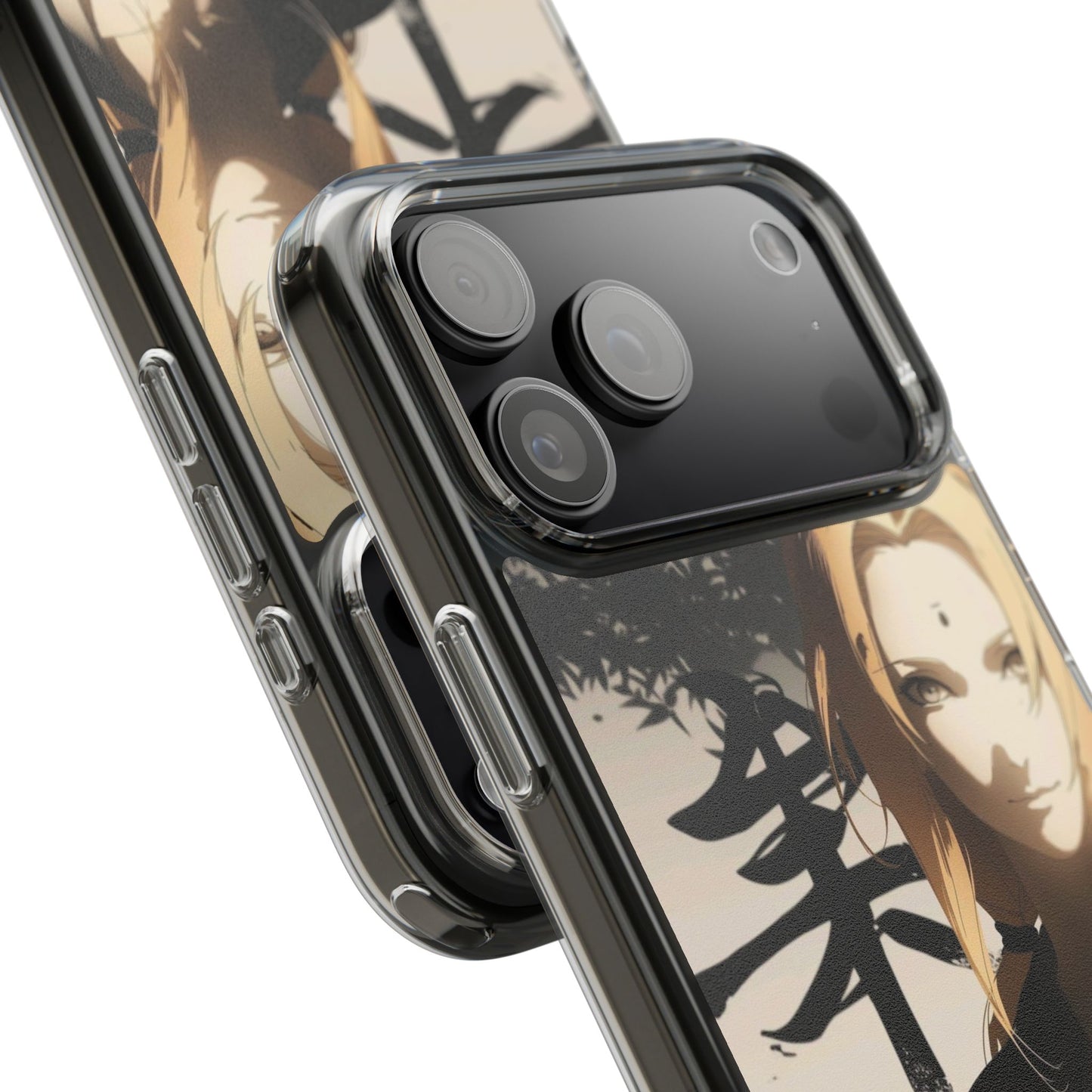 Clear Anime Character Impact-Resistant Phone Case