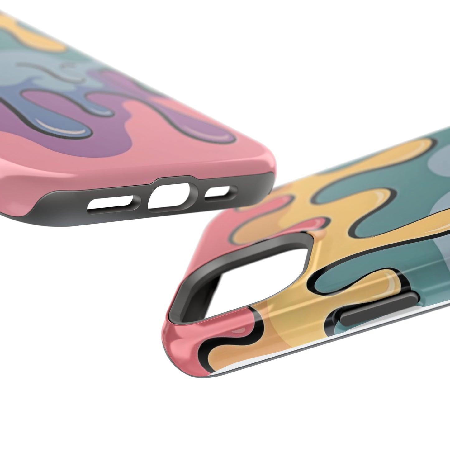 Colorful Drip Magnetic Phone Case — Impact-Resistant iPhone Cover