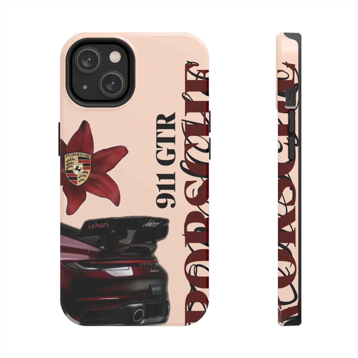Porsche 911 GT-R Red Orchid Tough Phone Case — Sports Car Protective Cover