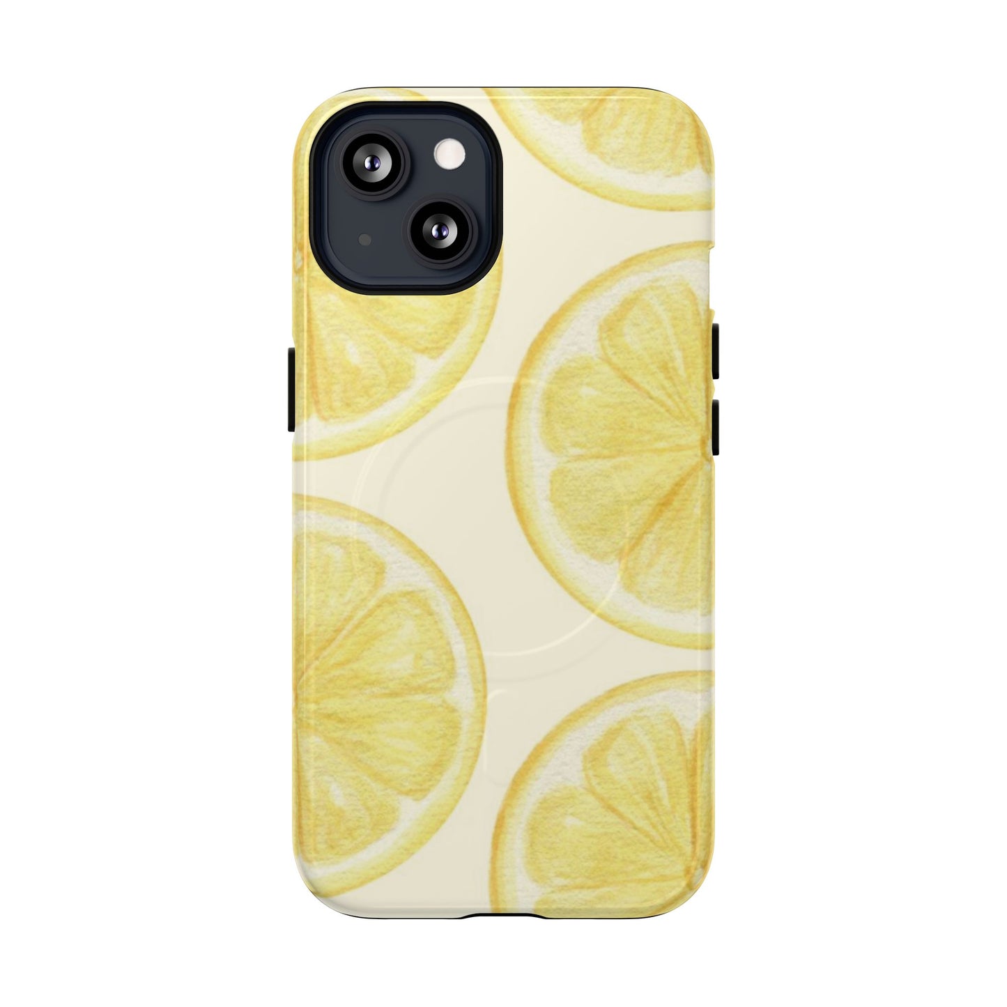 Lemon Slices Tough Magnetic Phone Case — Protective Citrus Pattern
