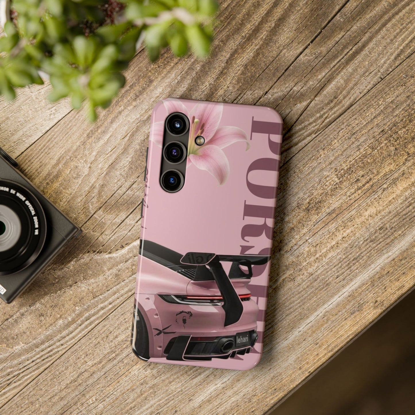 Pink Racing Car Tough Phone Case — 'Queen' Sportback Design