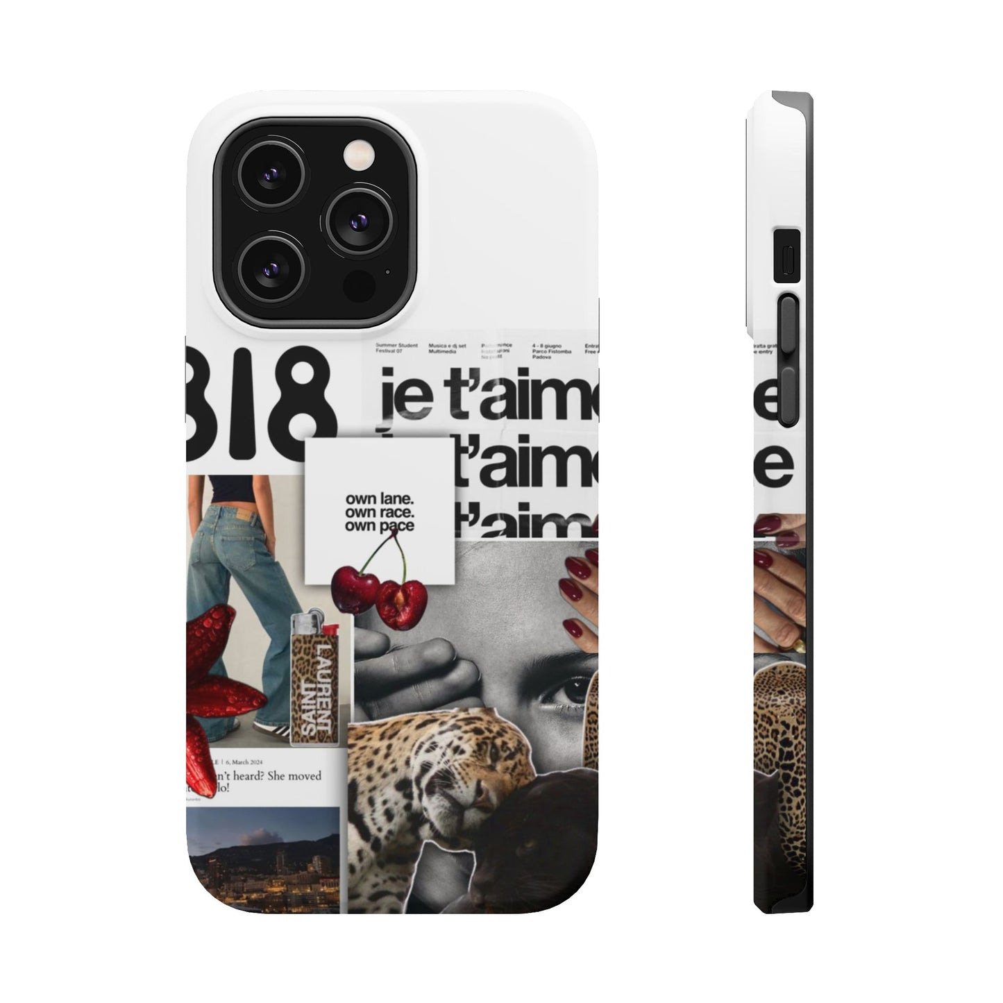 Collage 'Je t’aime' Magnetic Impact-Resistant Phone Case