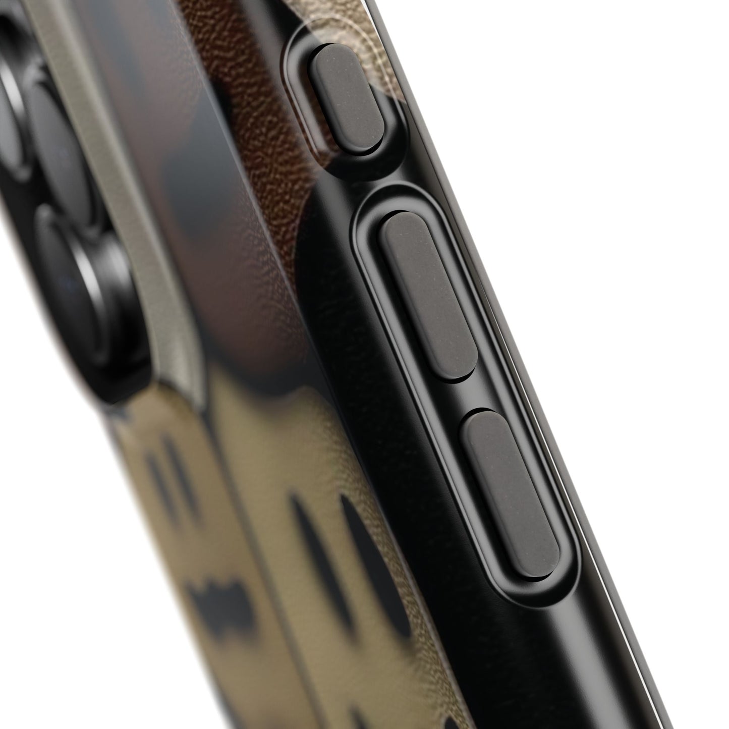 Magnetic Impact-Resistant Case — Brown Smiley Tile Phone Cover
