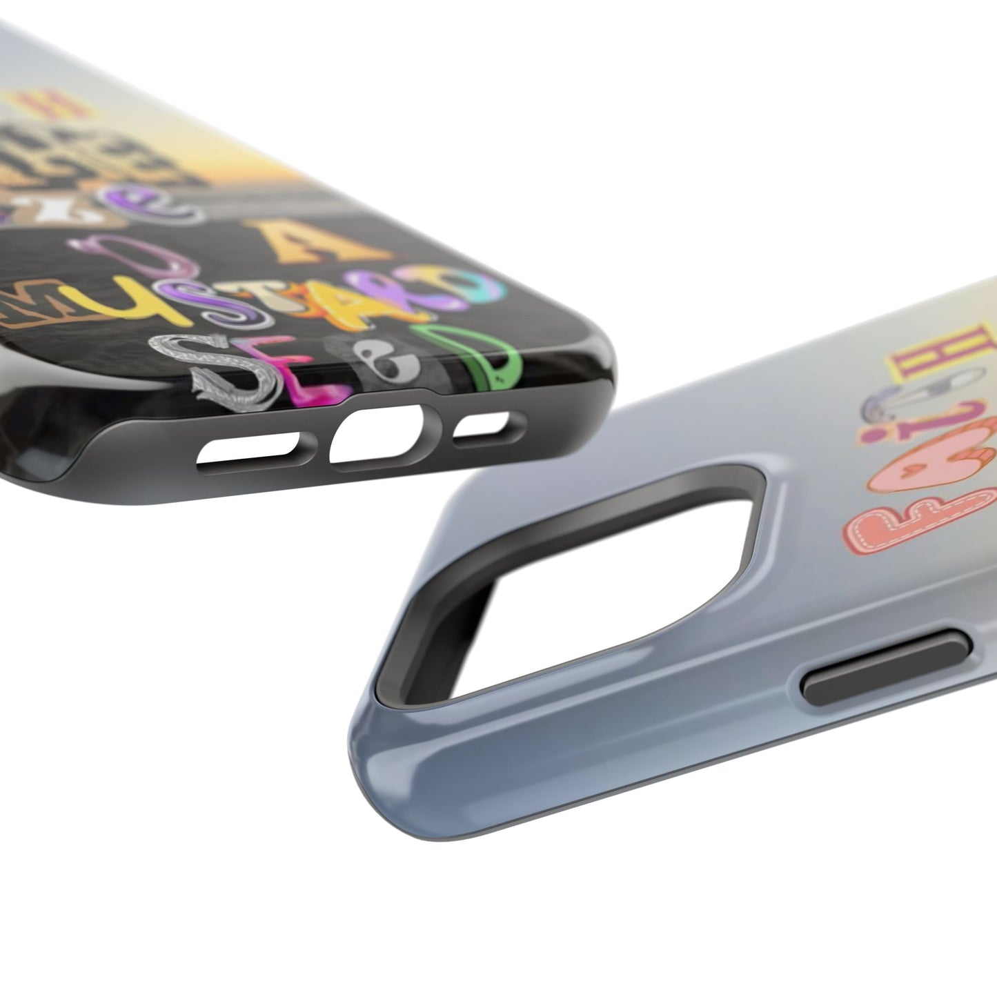 Magnetic Impact-Resistant Phone Case — "Faith the Size of a Mustard Seed" Sunset Design