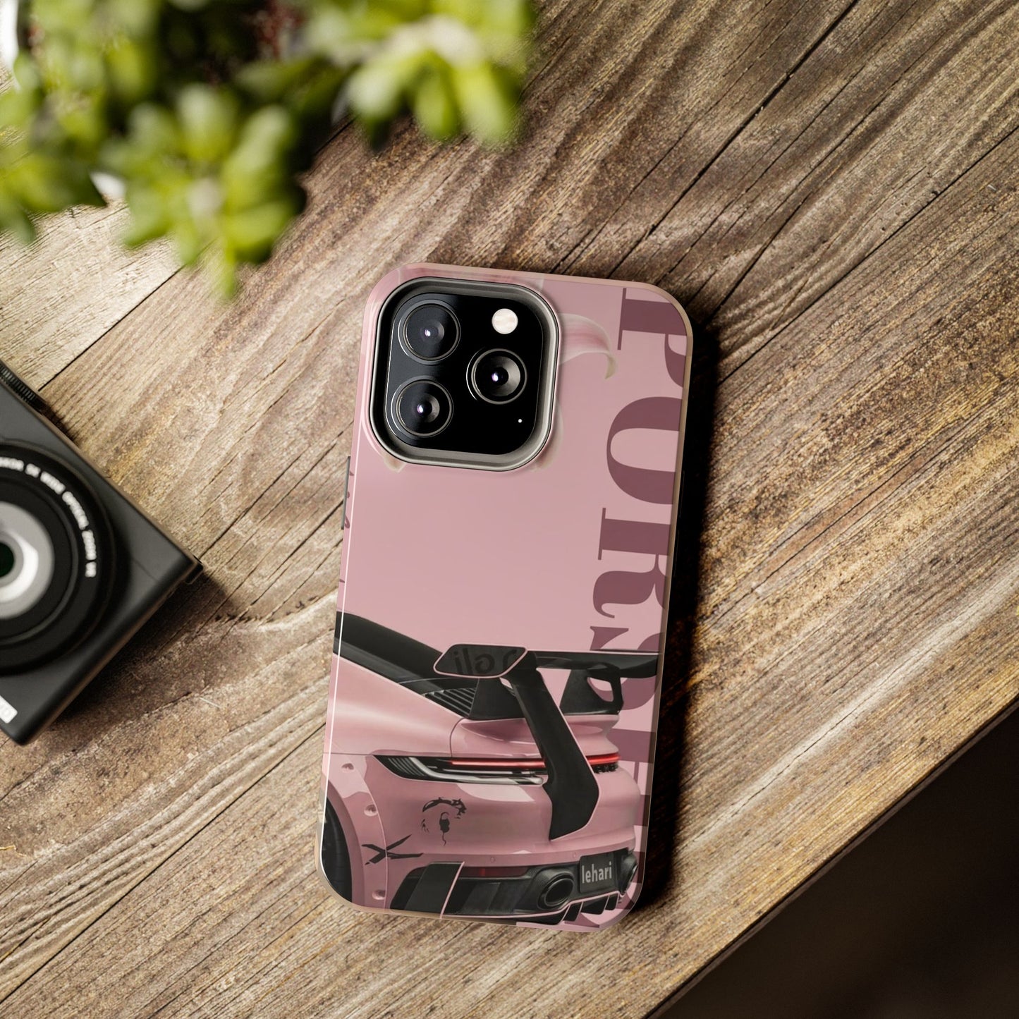Pink Racing Car Tough Phone Case — 'Queen' Sportback Design