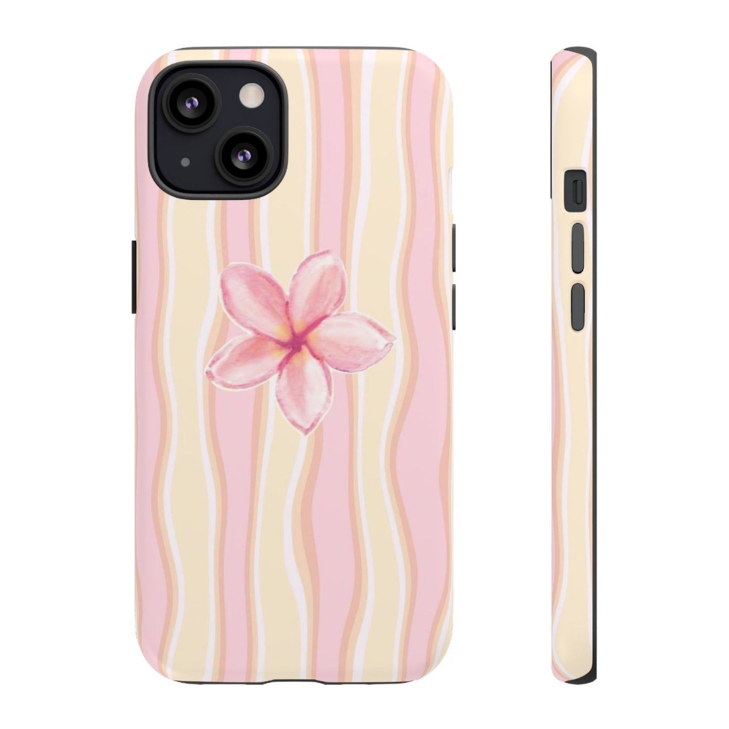 Pink Plumeria Phone Case - Tropical Floral Tough Phone Case