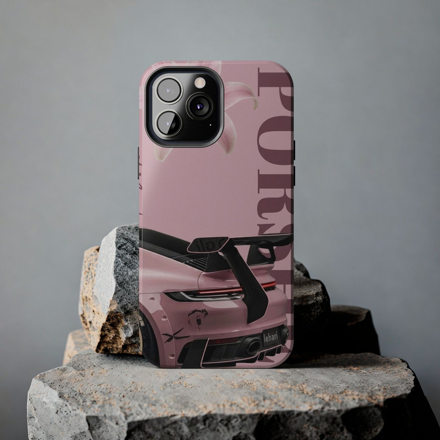 Pink Racing Car Tough Phone Case — 'Queen' Sportback Design