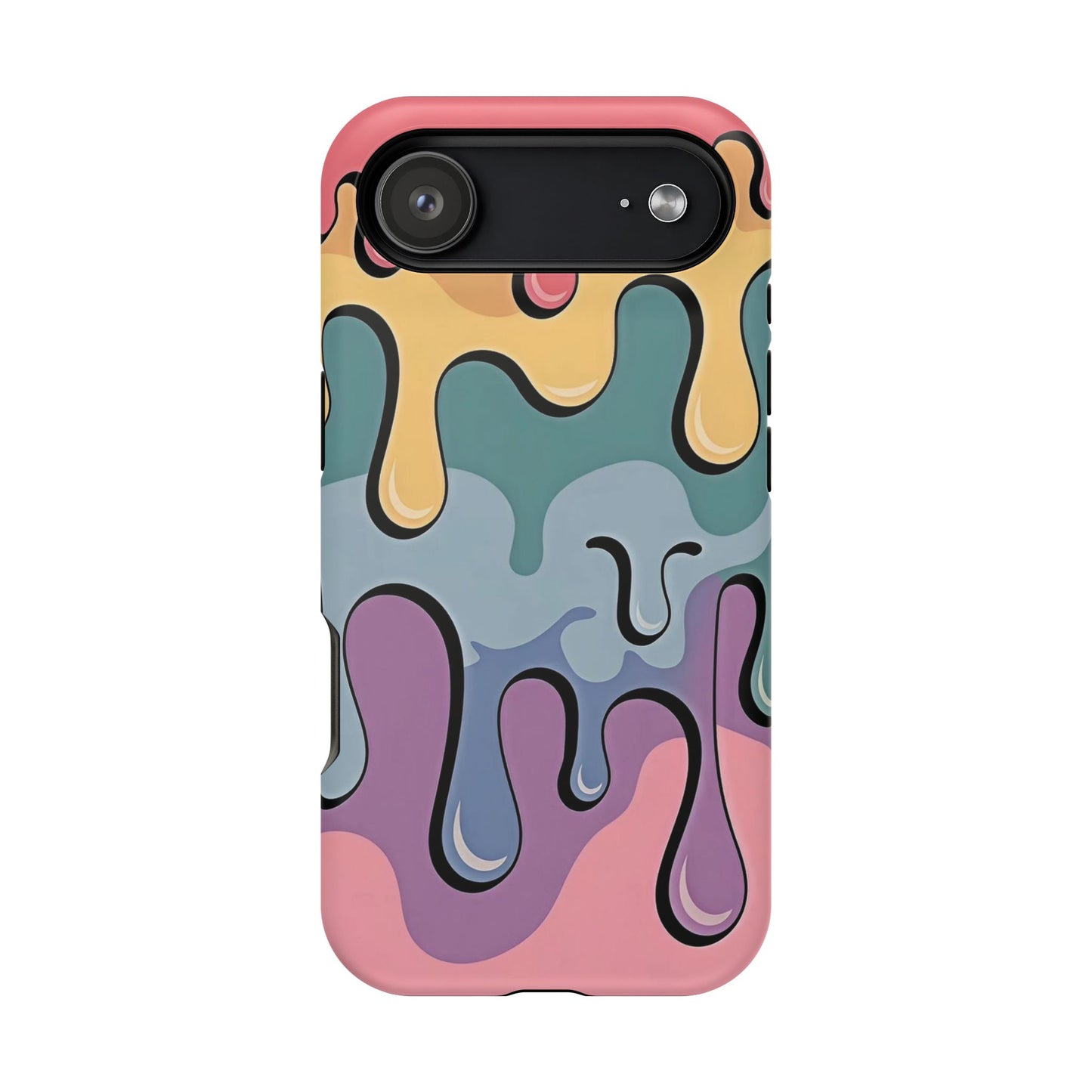 Colorful Drip Magnetic Phone Case — Impact-Resistant iPhone Cover