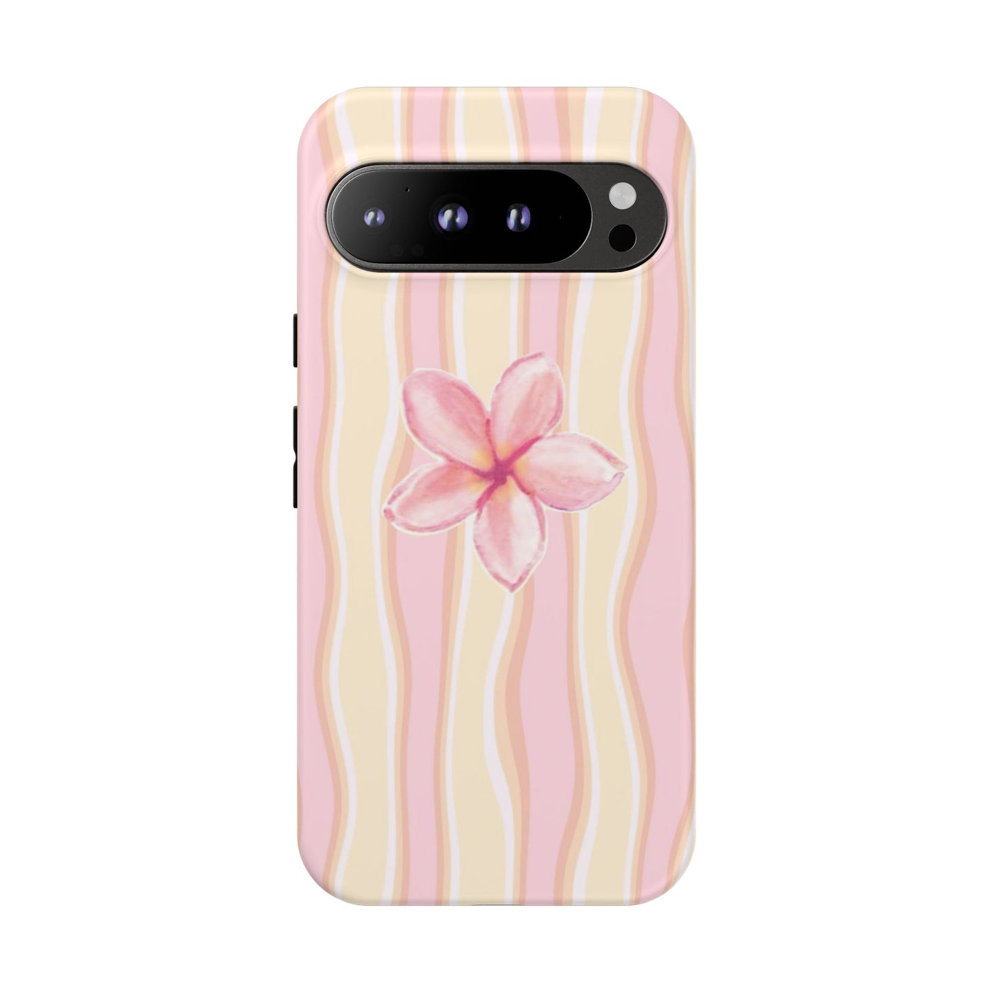 Pink Plumeria Phone Case - Tropical Floral Tough Phone Case