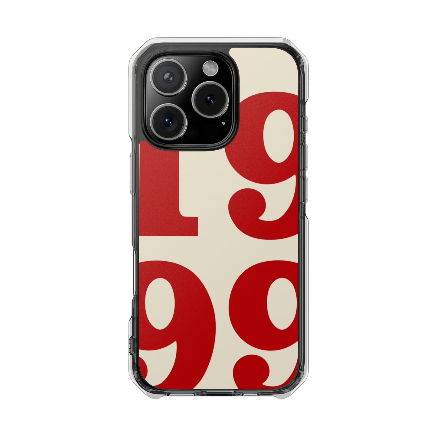 1999 Retro Number Clear Magnetic Phone Case