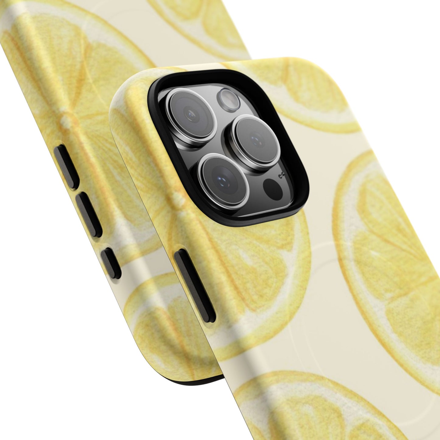 Lemon Slices Tough Magnetic Phone Case — Protective Citrus Pattern