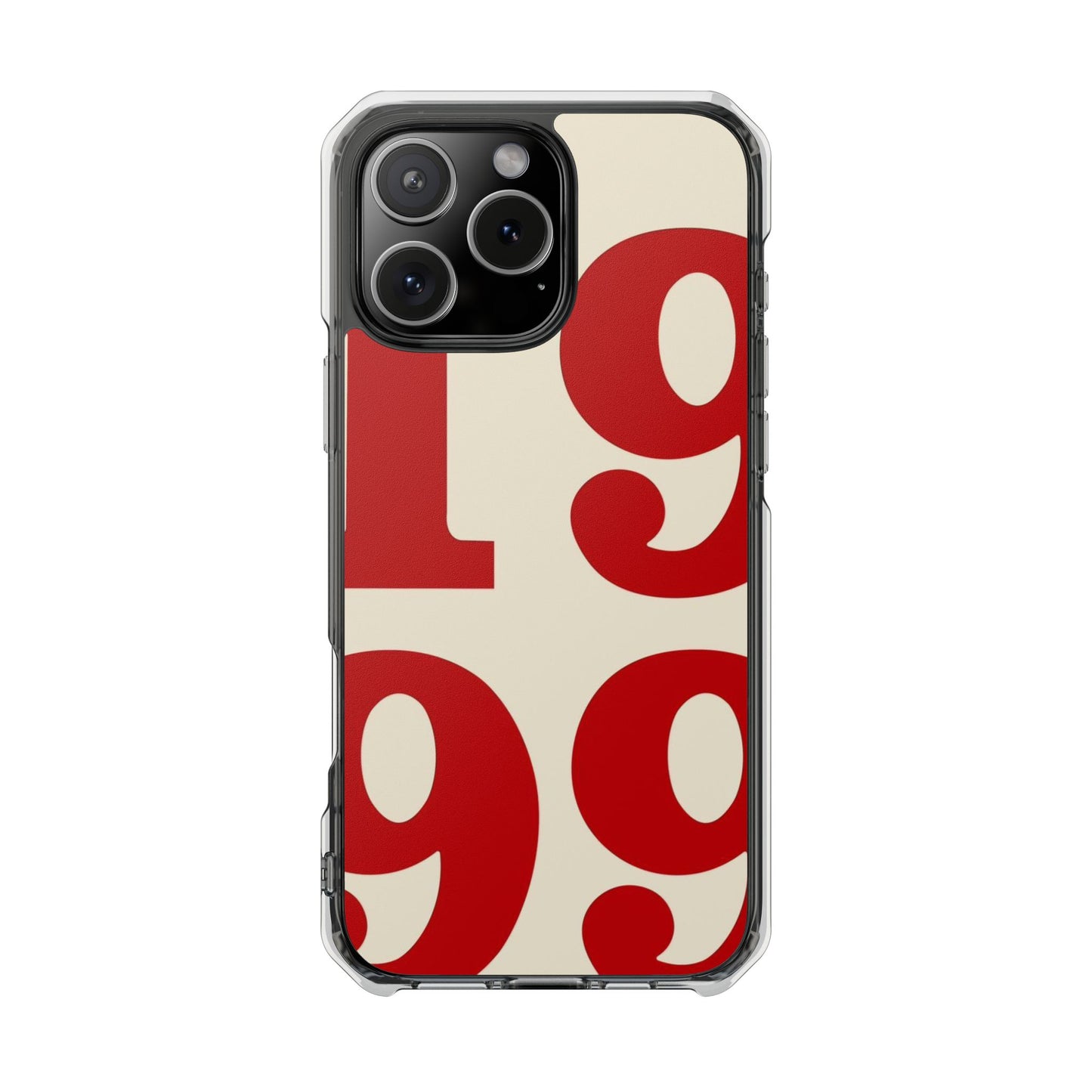 1999 Retro Number Clear Magnetic Phone Case