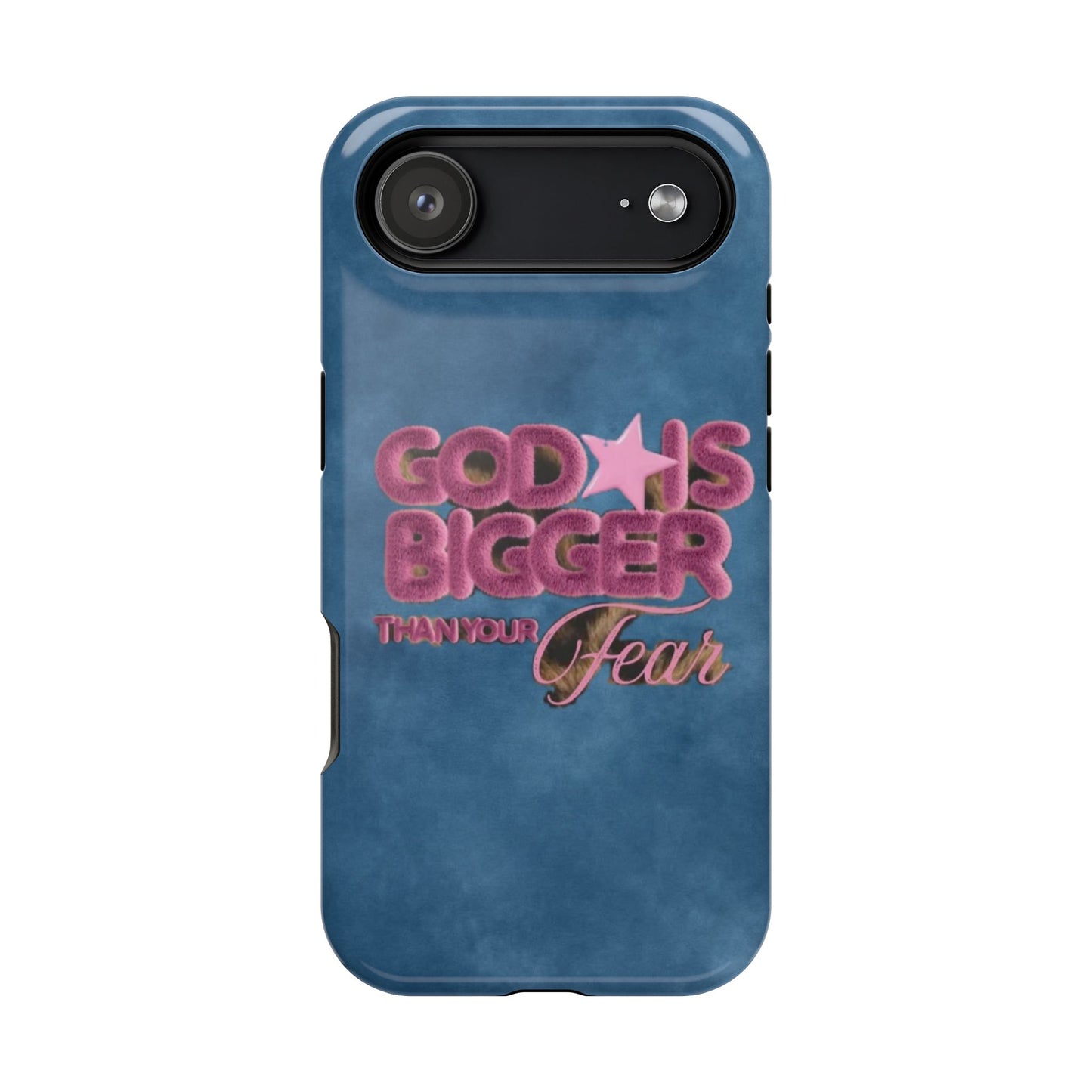 Phone Case — “God Is Bigger Than Your Fear” Magnetic Impact-Resistant Case