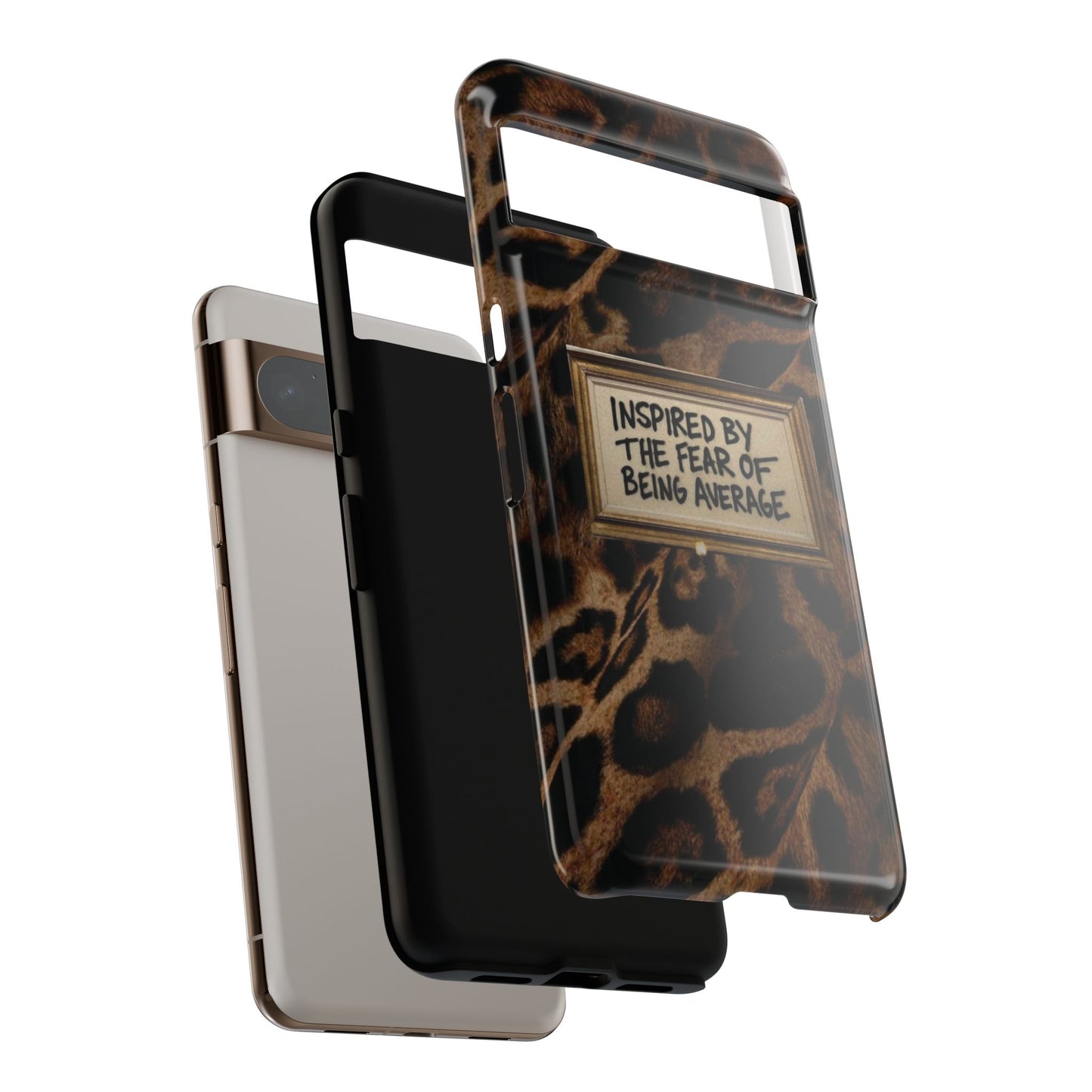 Leopard 'Inspired by the Fear of Being Average' Phone Case