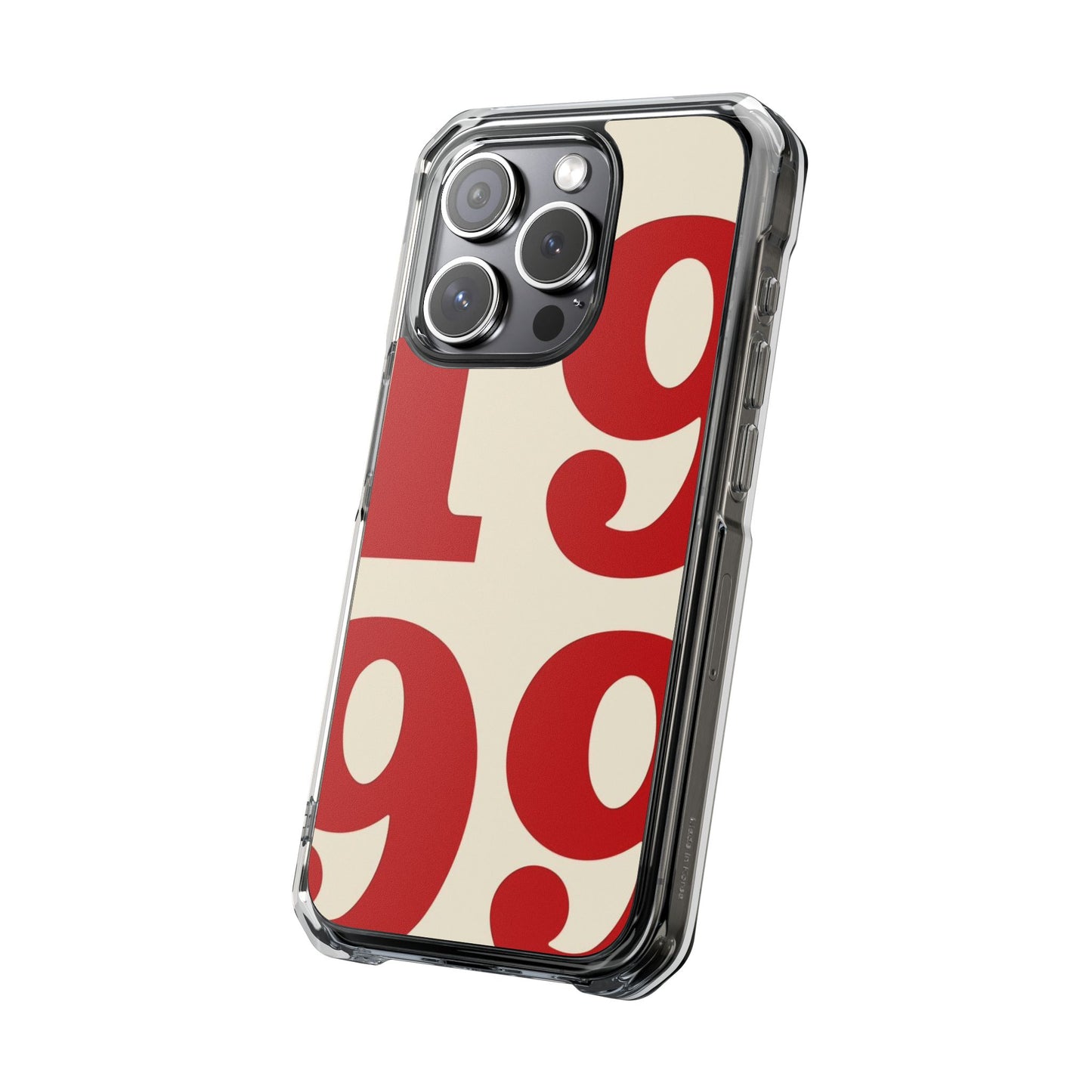 1999 Retro Number Clear Magnetic Phone Case