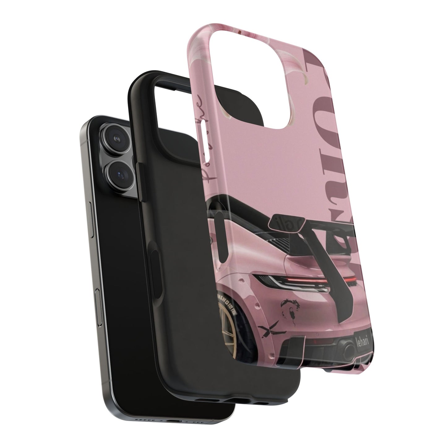 Pink Racing Car Tough Phone Case — 'Queen' Sportback Design