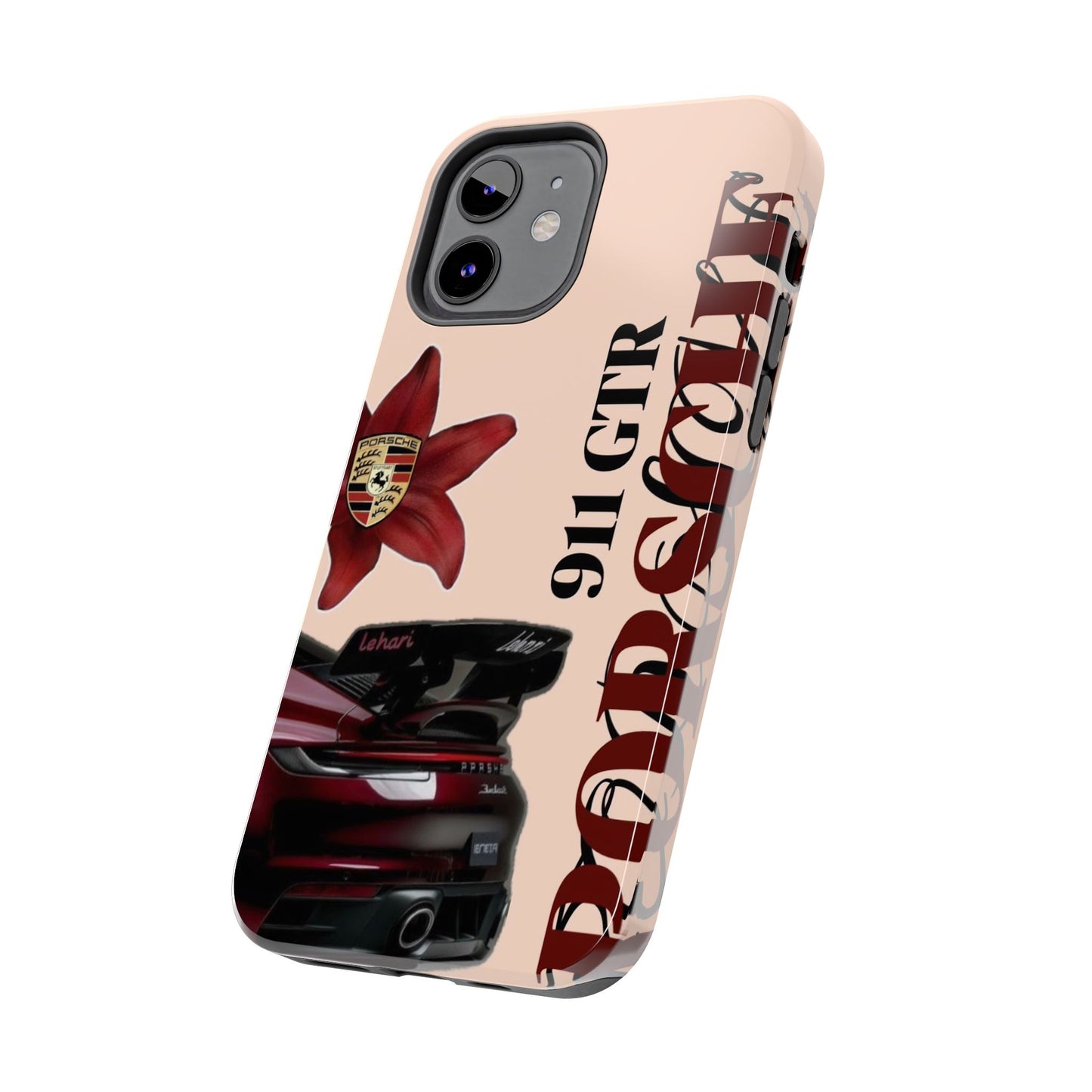 Porsche 911 GT-R Red Orchid Tough Phone Case — Sports Car Protective Cover