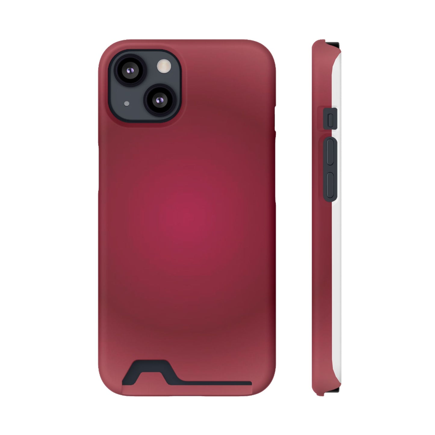 Slim Card-Holder Phone Case — Magnetic Red Wallet Cover