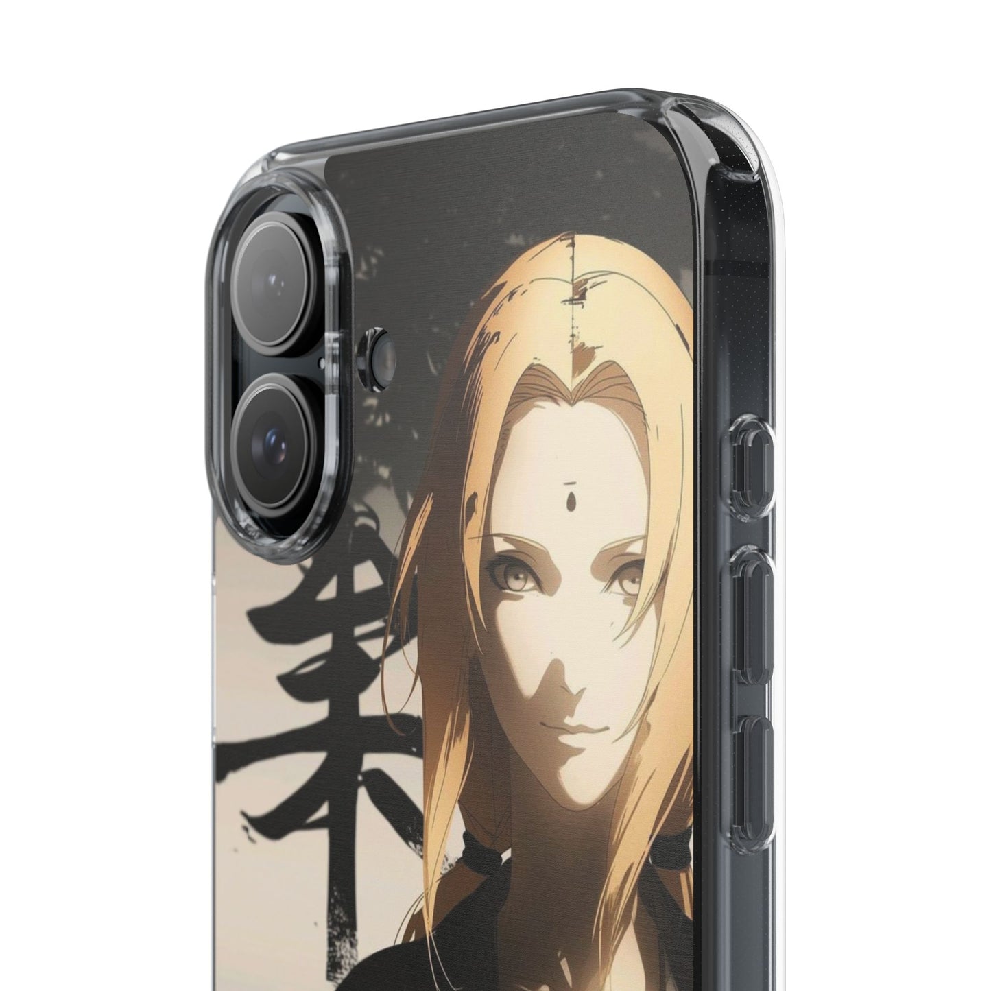 Clear Anime Character Impact-Resistant Phone Case