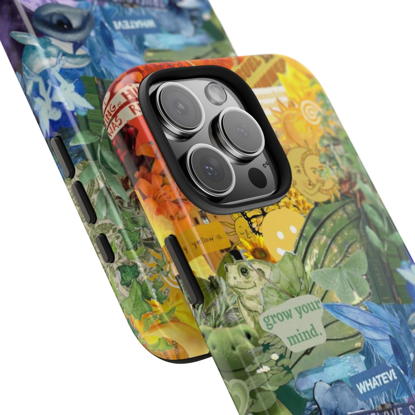 Collage Art Phone Case — 'Grow Your Mind' Lavender Haze Tough Case