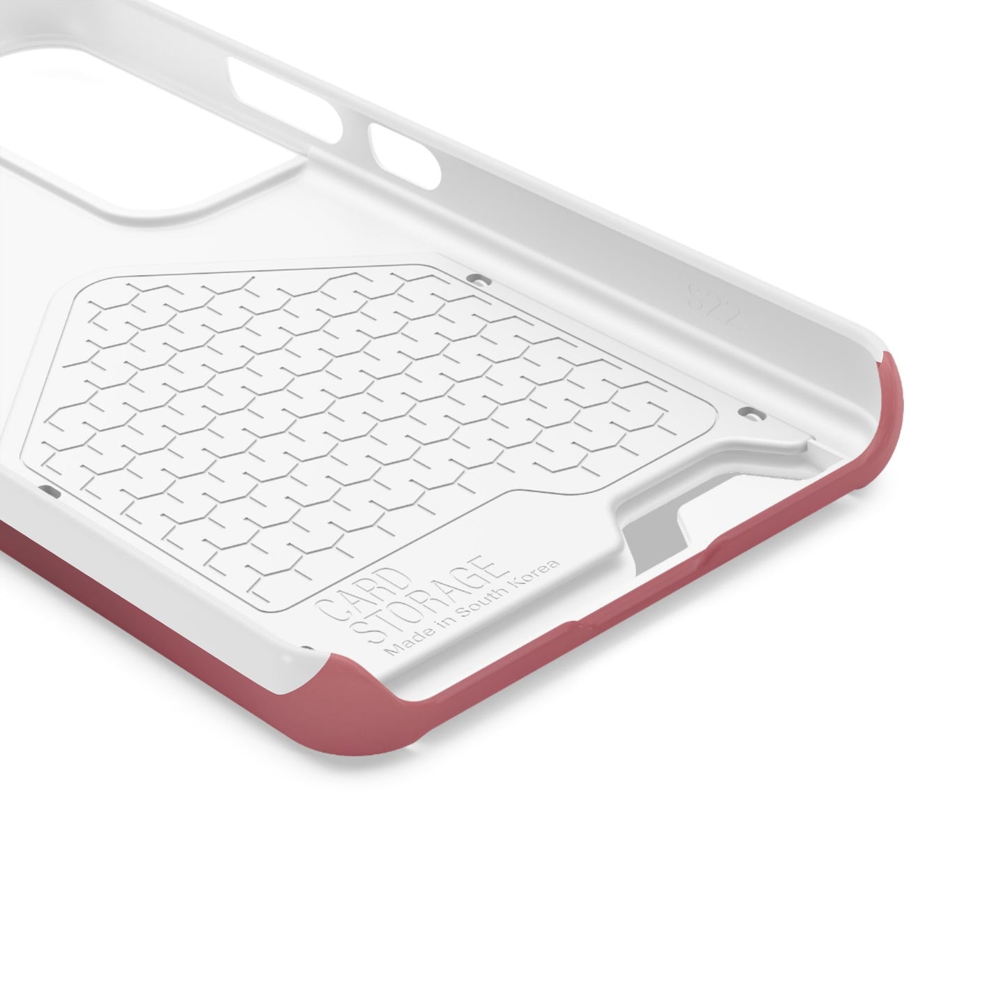Slim Card-Holder Phone Case — Magnetic Red Wallet Cover