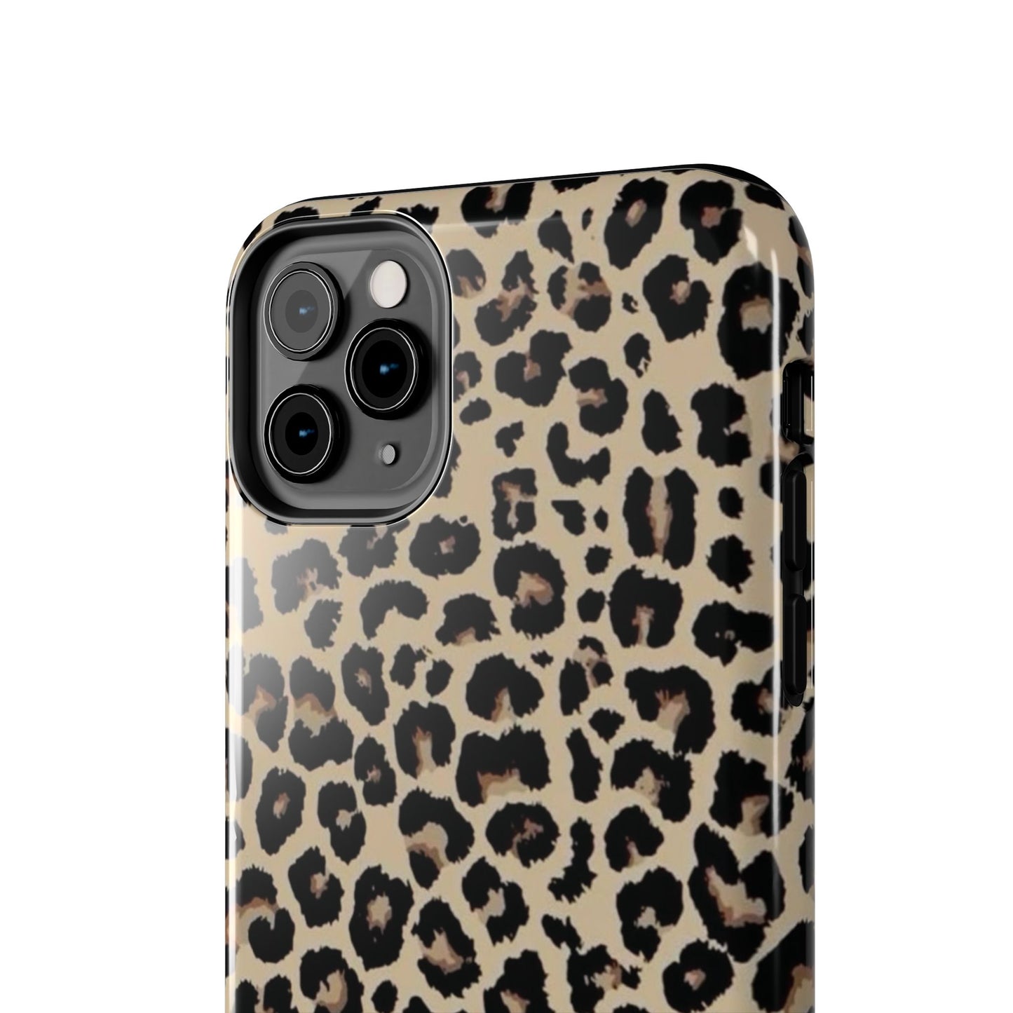 Leopard Print Tough Phone Case — Durable Protective iPhone Cover