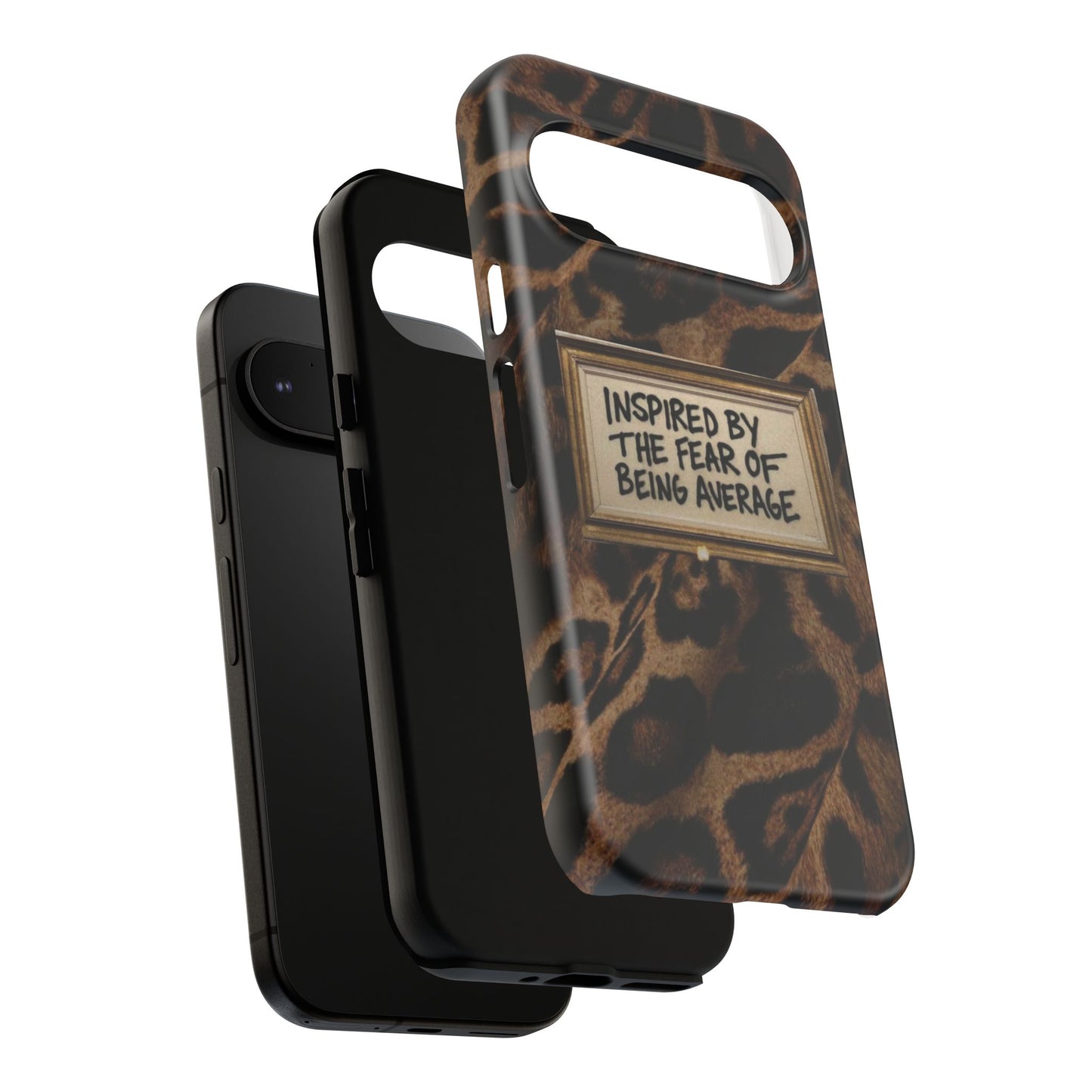 Leopard 'Inspired by the Fear of Being Average' Phone Case