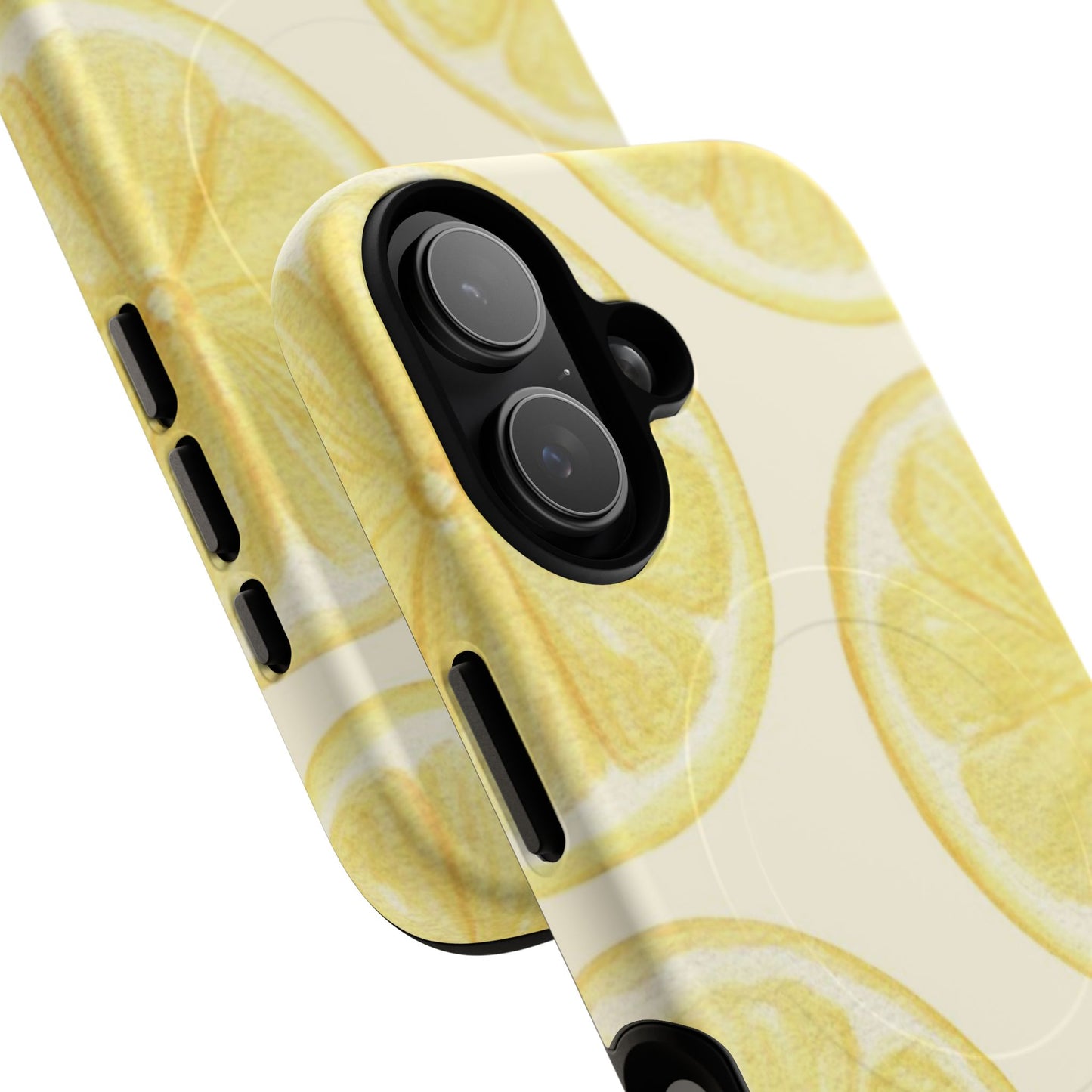Lemon Slices Tough Magnetic Phone Case — Protective Citrus Pattern