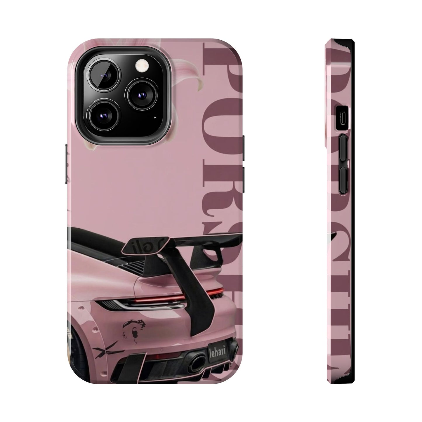 Pink Racing Car Tough Phone Case — 'Queen' Sportback Design