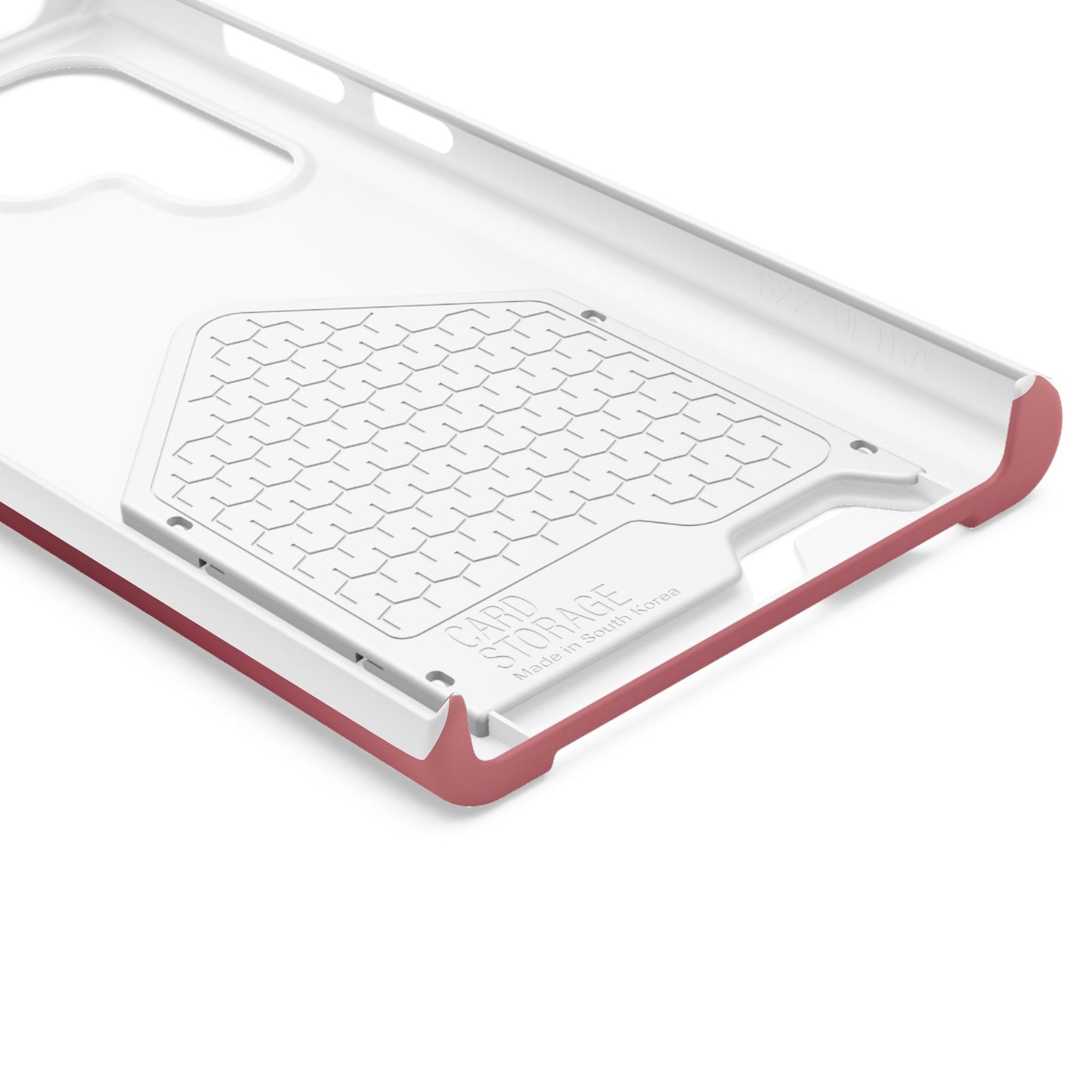 Slim Card-Holder Phone Case — Magnetic Red Wallet Cover