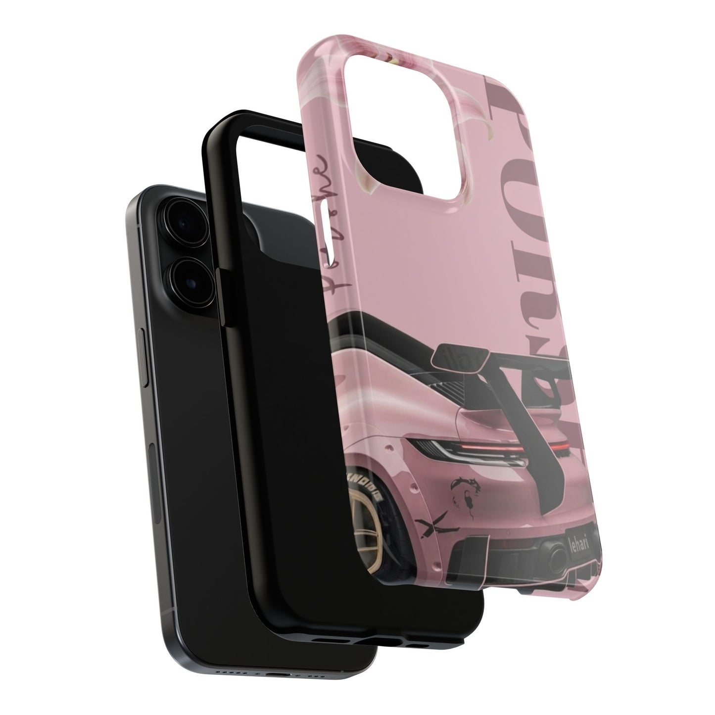 Pink Racing Car Tough Phone Case — 'Queen' Sportback Design
