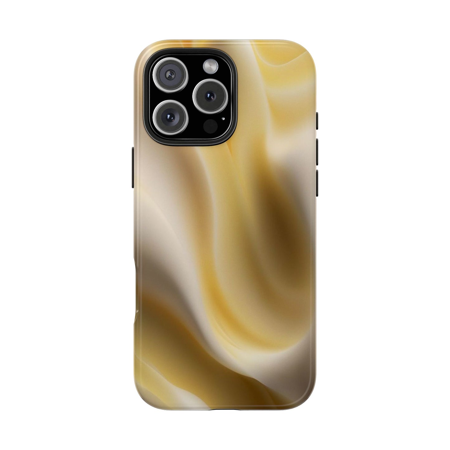 Gold Marble Tough Phone Case — Protective iPhone Case with Elegant Swirl Design