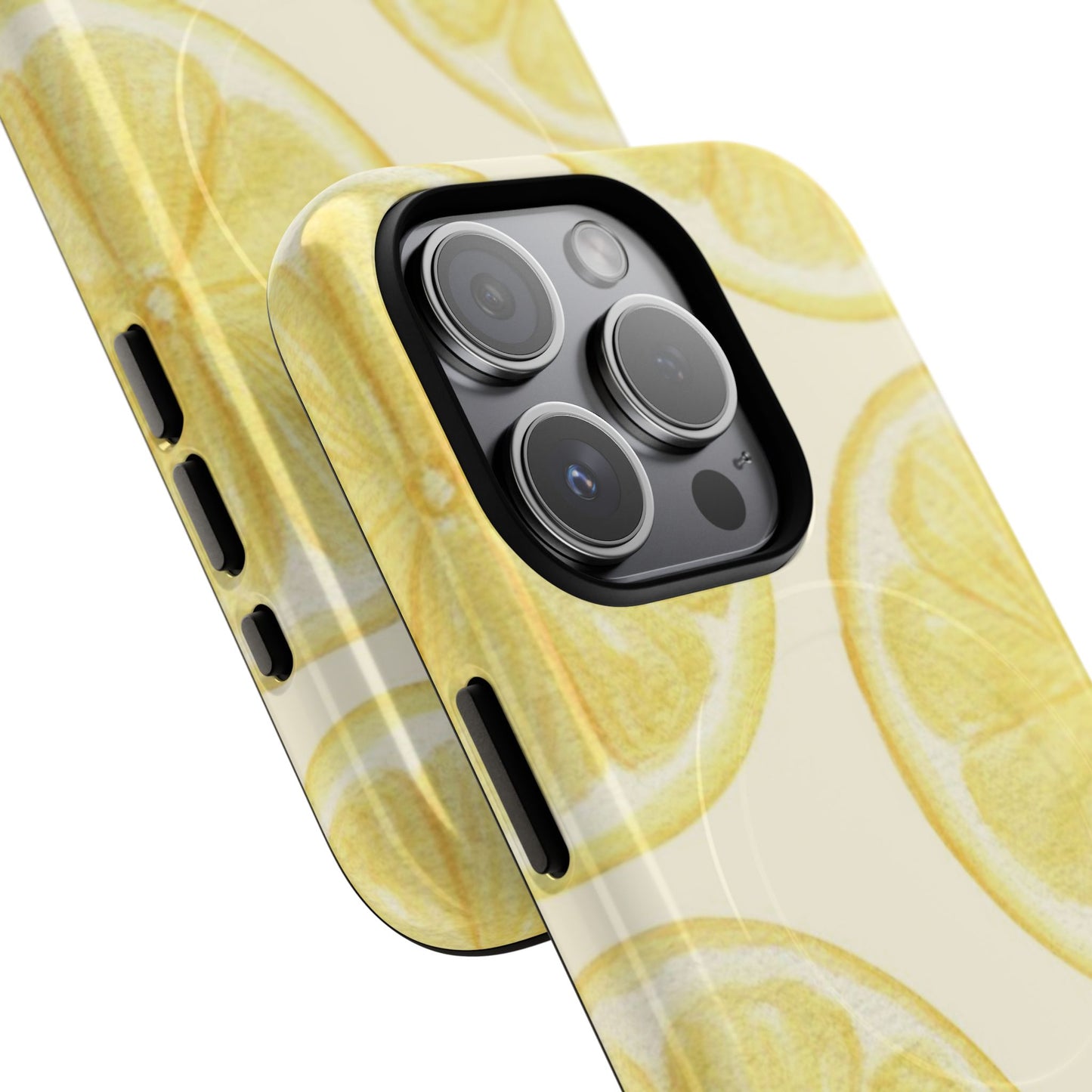 Lemon Slices Tough Magnetic Phone Case — Protective Citrus Pattern