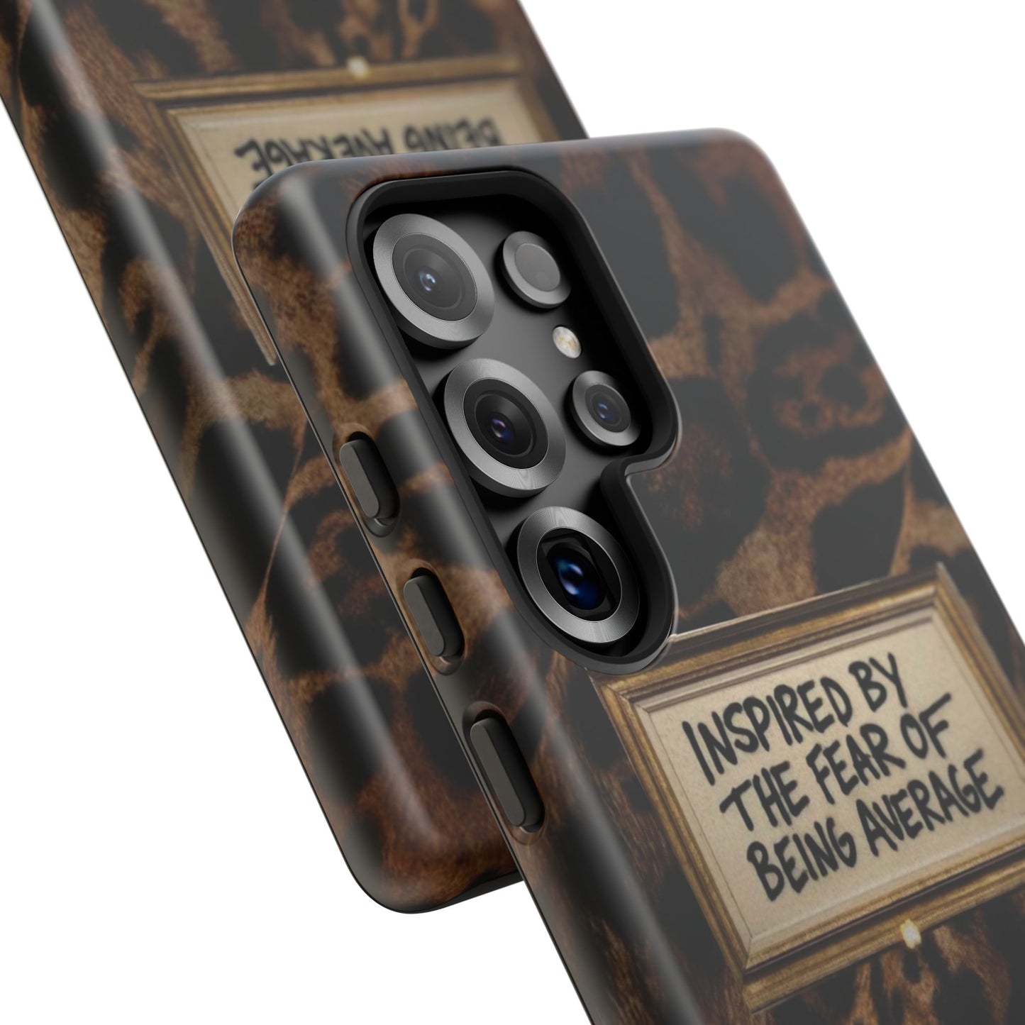 Leopard 'Inspired by the Fear of Being Average' Phone Case