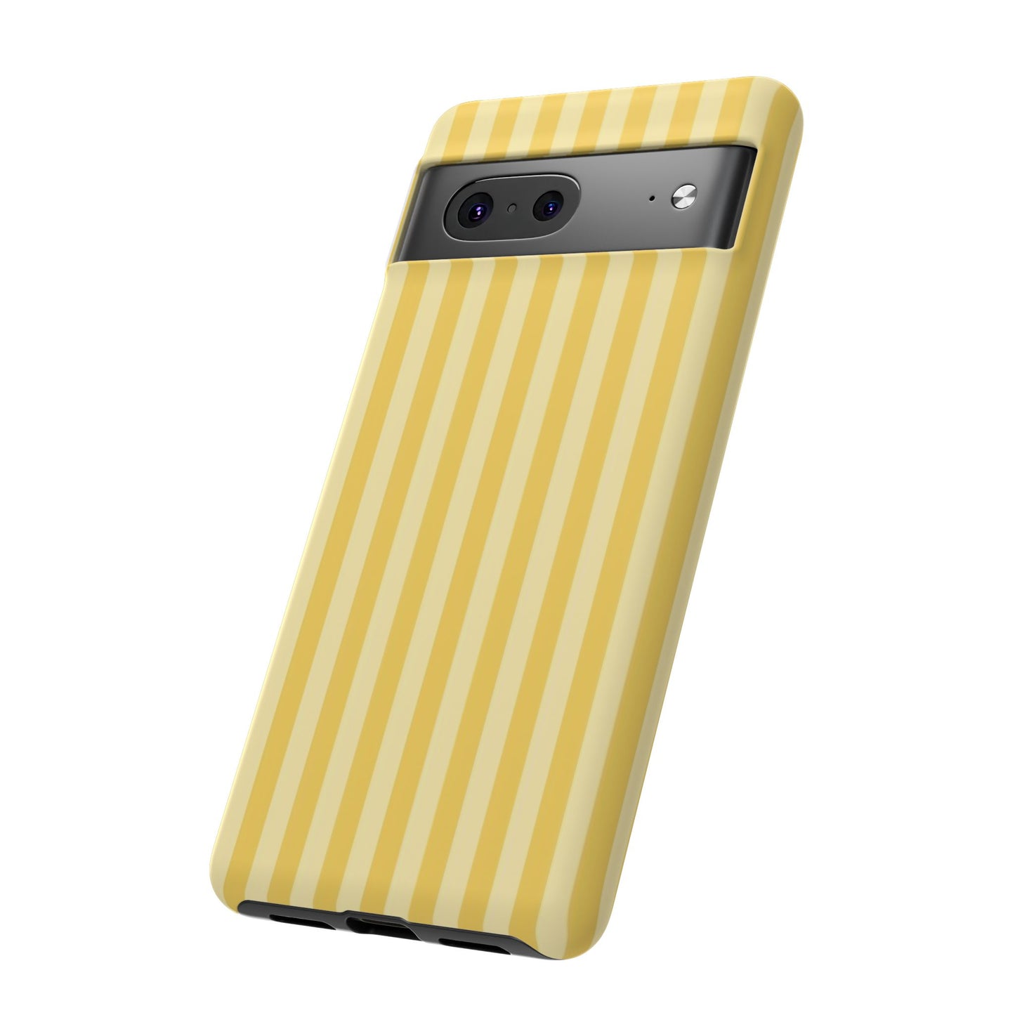 Yellow Stripe Tough Phone Case — Durable Protective iPhone Cover