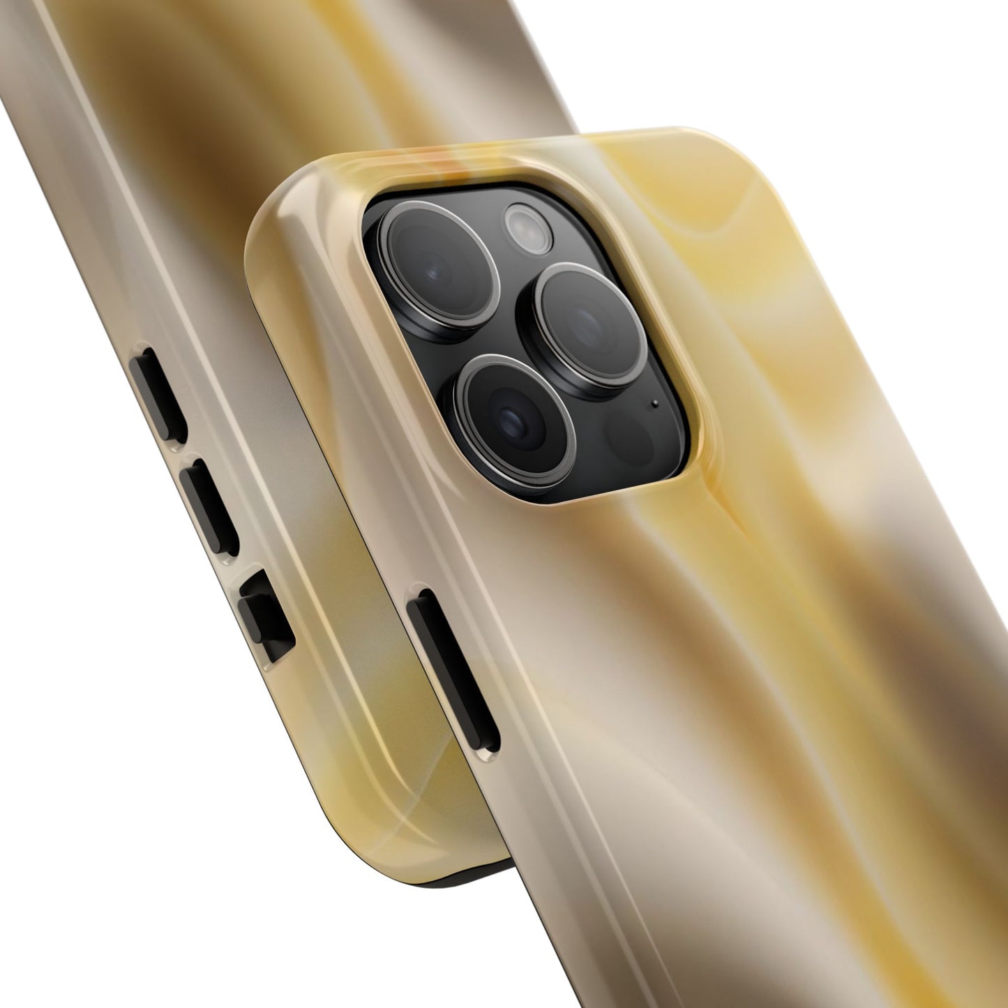 Gold Marble Tough Phone Case — Protective iPhone Case with Elegant Swirl Design