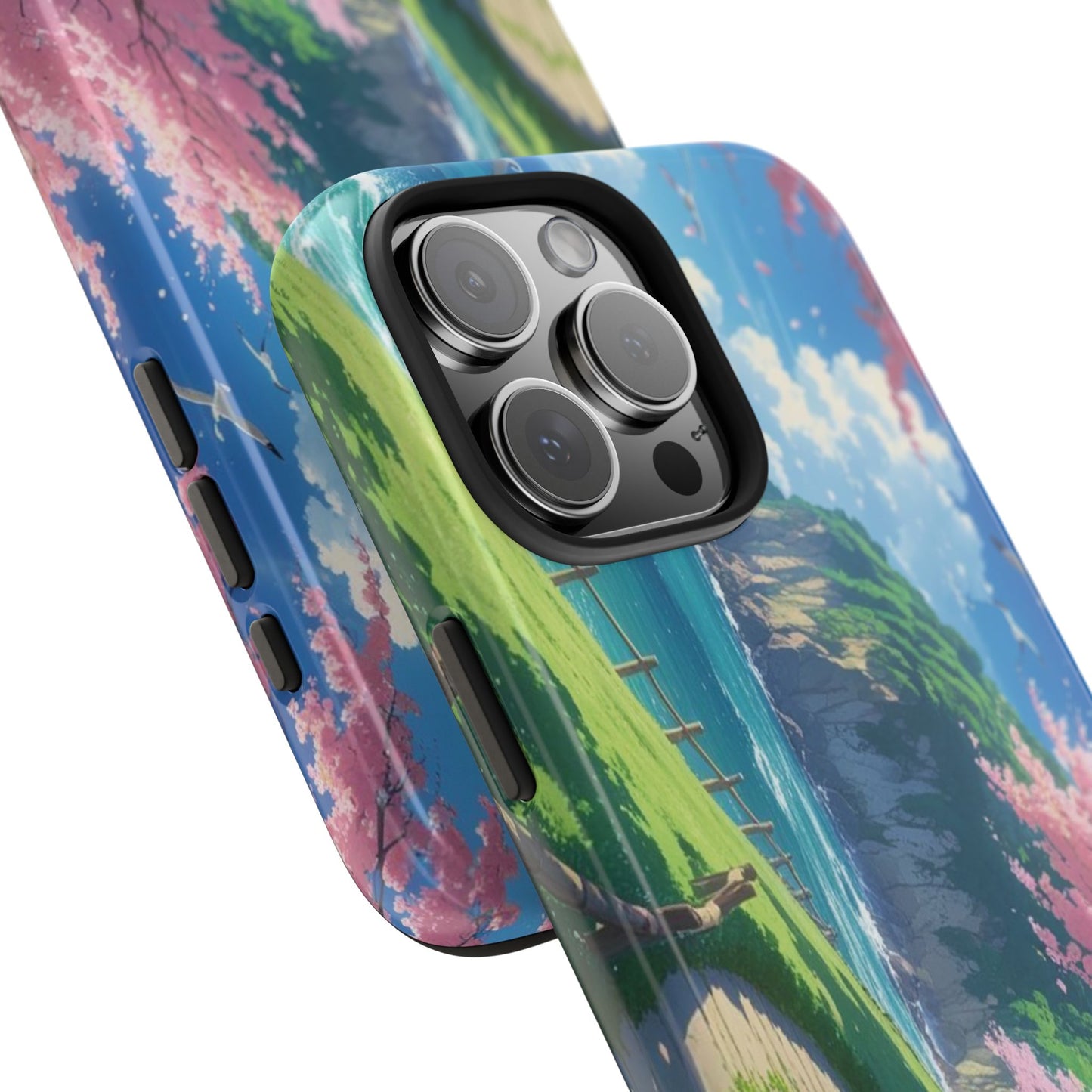 Tough Phone Case — Scenic Cherry Blossom Landscape Phone Cover