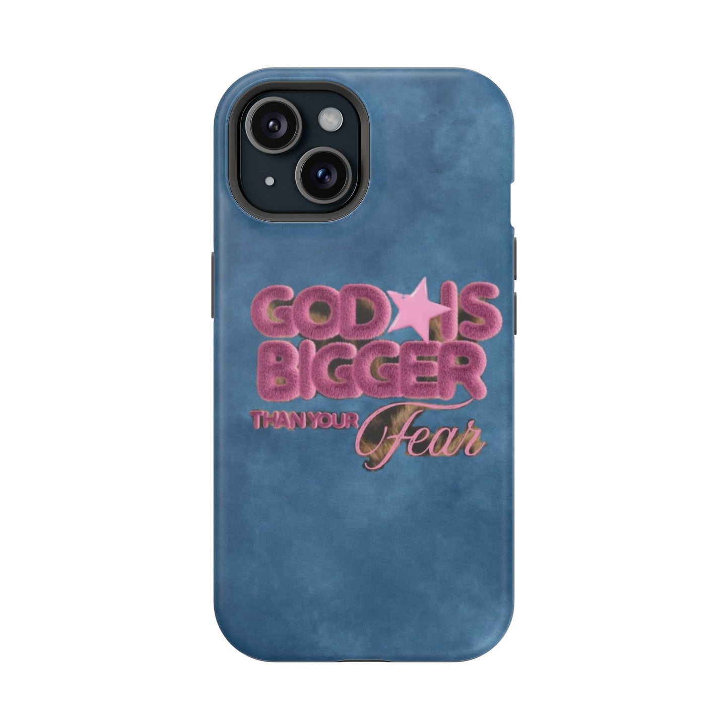 Phone Case — “God Is Bigger Than Your Fear” Magnetic Impact-Resistant Case