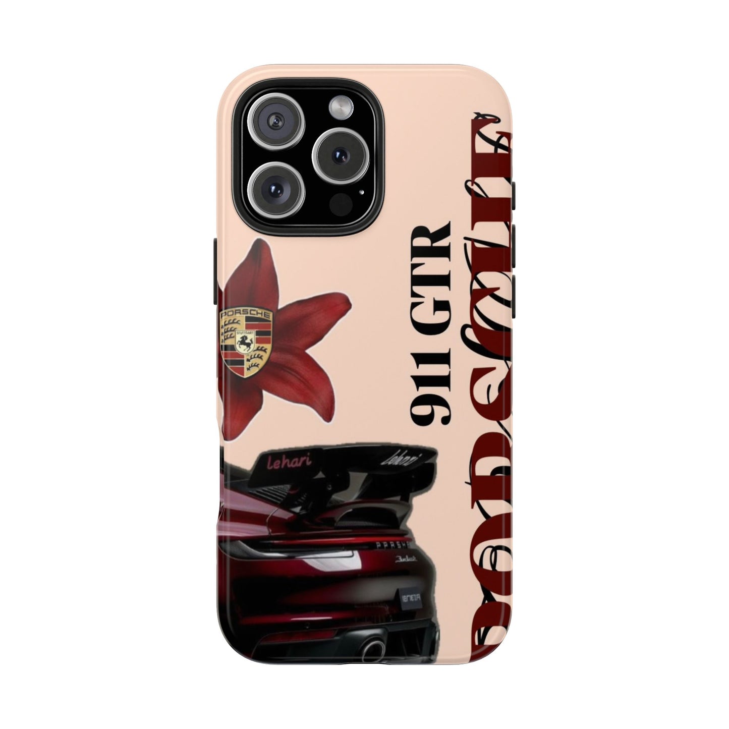 Porsche 911 GT-R Red Orchid Tough Phone Case — Sports Car Protective Cover