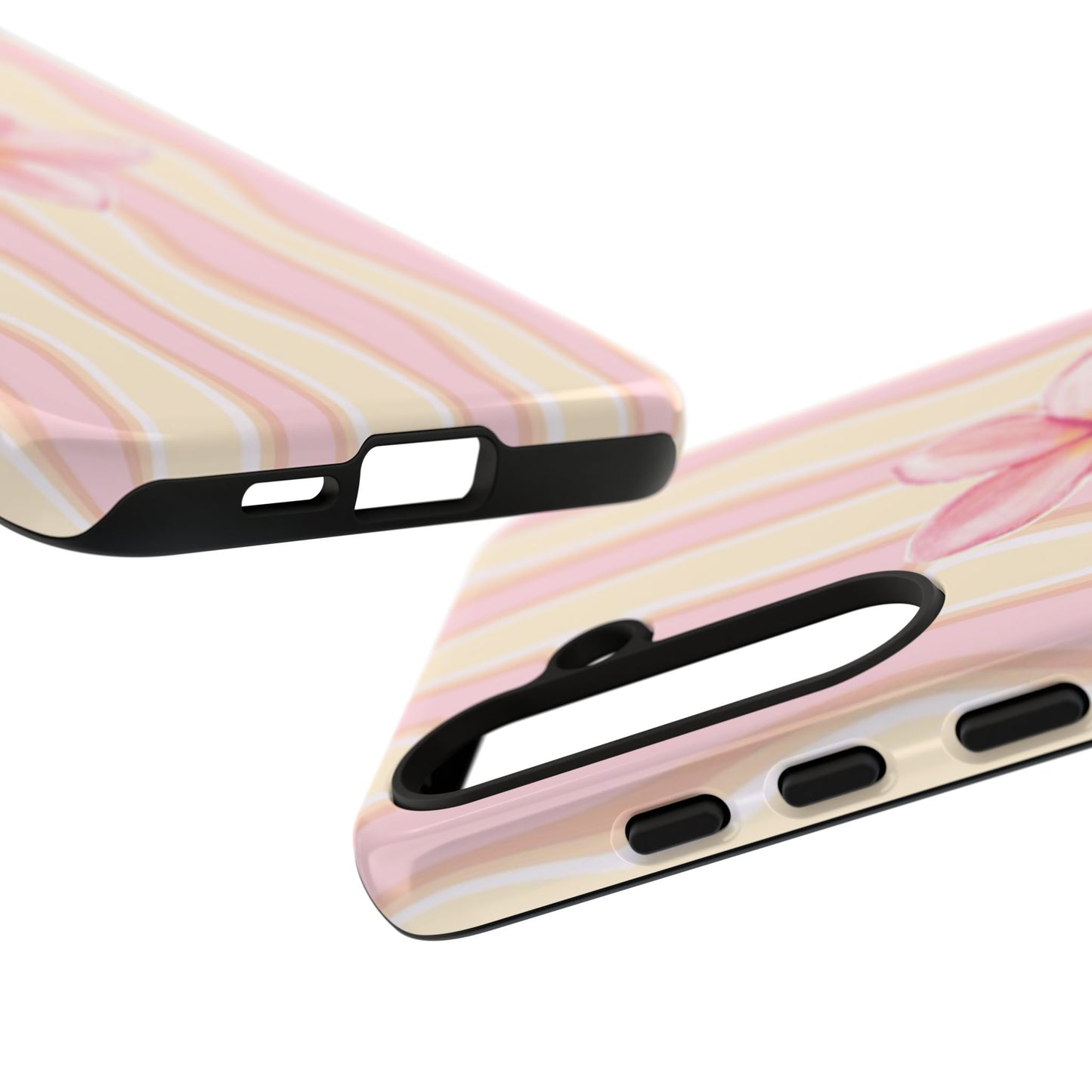 Pink Plumeria Phone Case - Tropical Floral Tough Phone Case