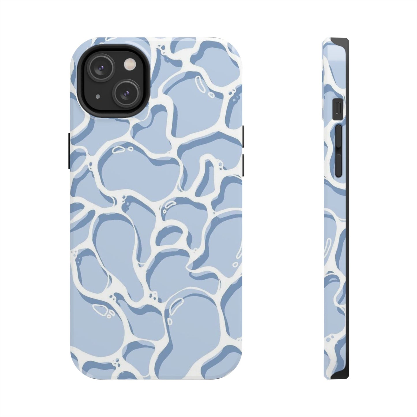 Blue Abstract Pool Pattern Tough Phone Case