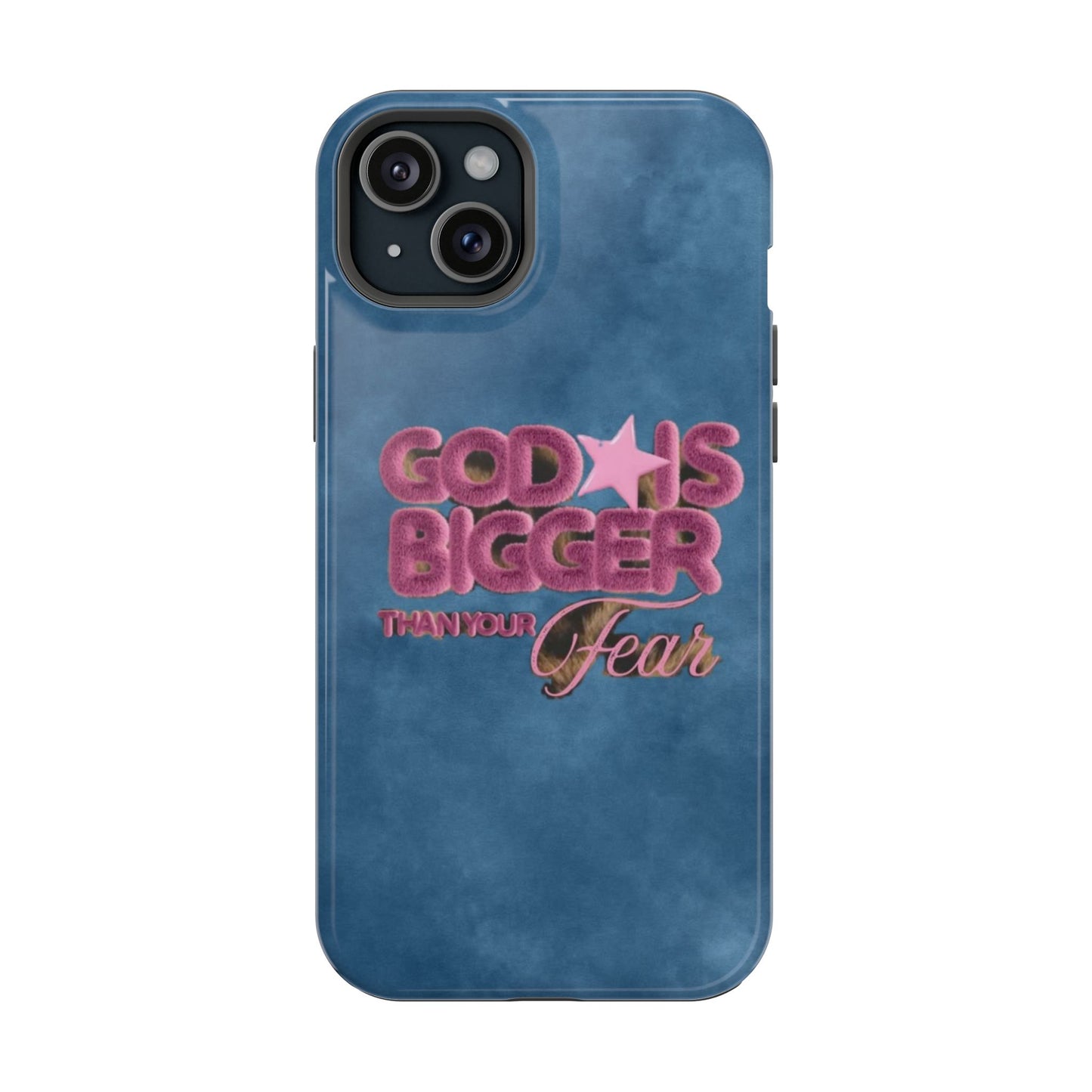 Phone Case — “God Is Bigger Than Your Fear” Magnetic Impact-Resistant Case