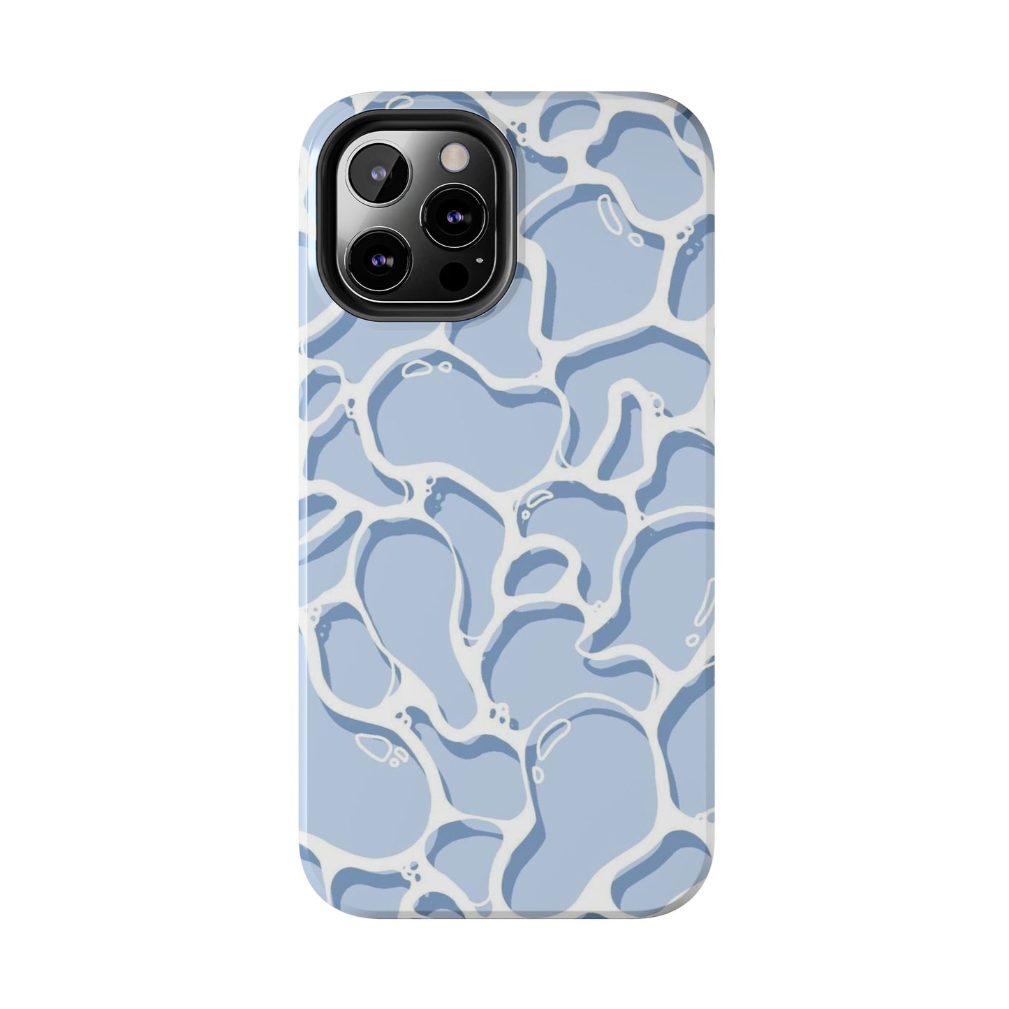 Blue Abstract Pool Pattern Tough Phone Case