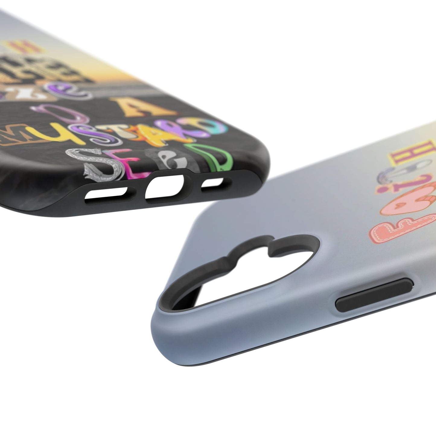Magnetic Impact-Resistant Phone Case — "Faith the Size of a Mustard Seed" Sunset Design