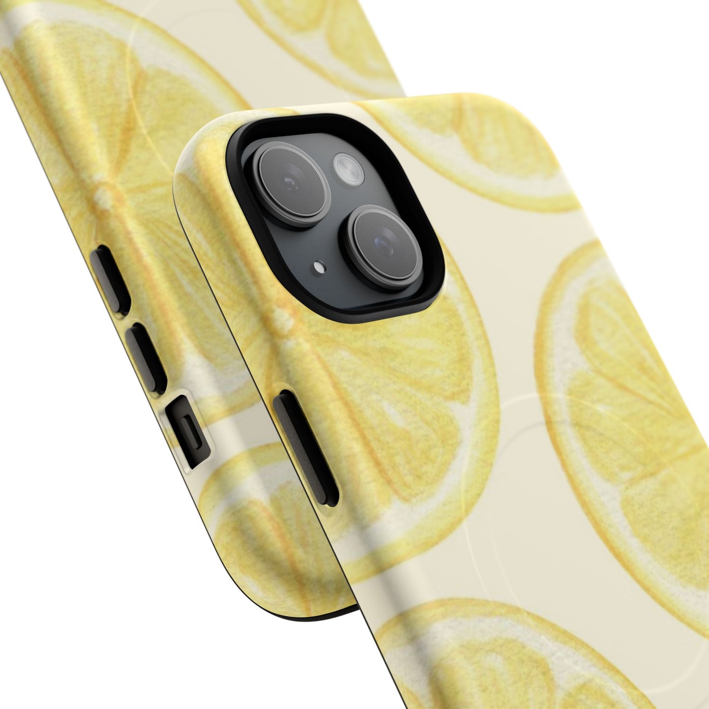 Lemon Slices Tough Magnetic Phone Case — Protective Citrus Pattern