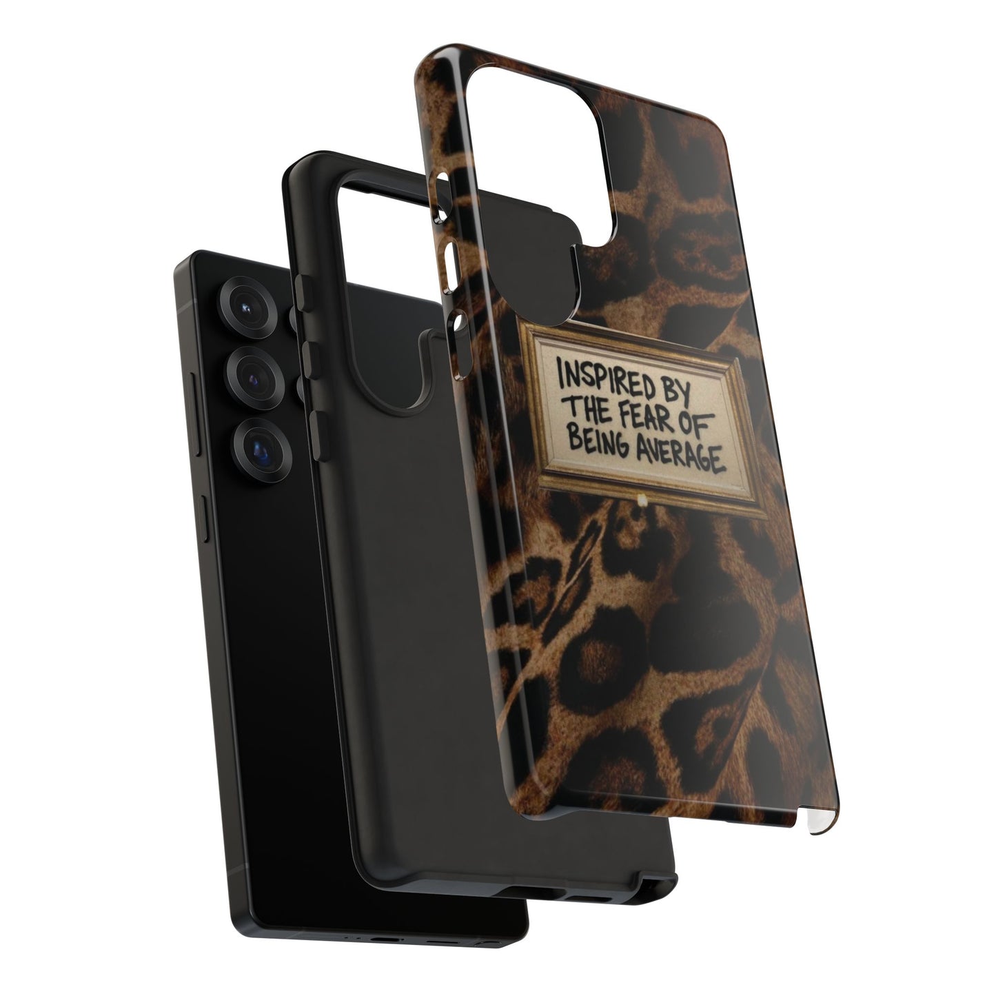 Leopard 'Inspired by the Fear of Being Average' Phone Case
