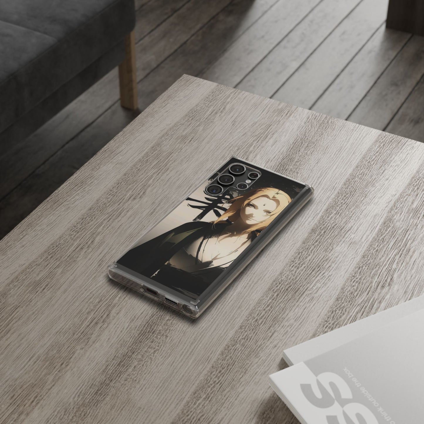 Clear Anime Character Impact-Resistant Phone Case
